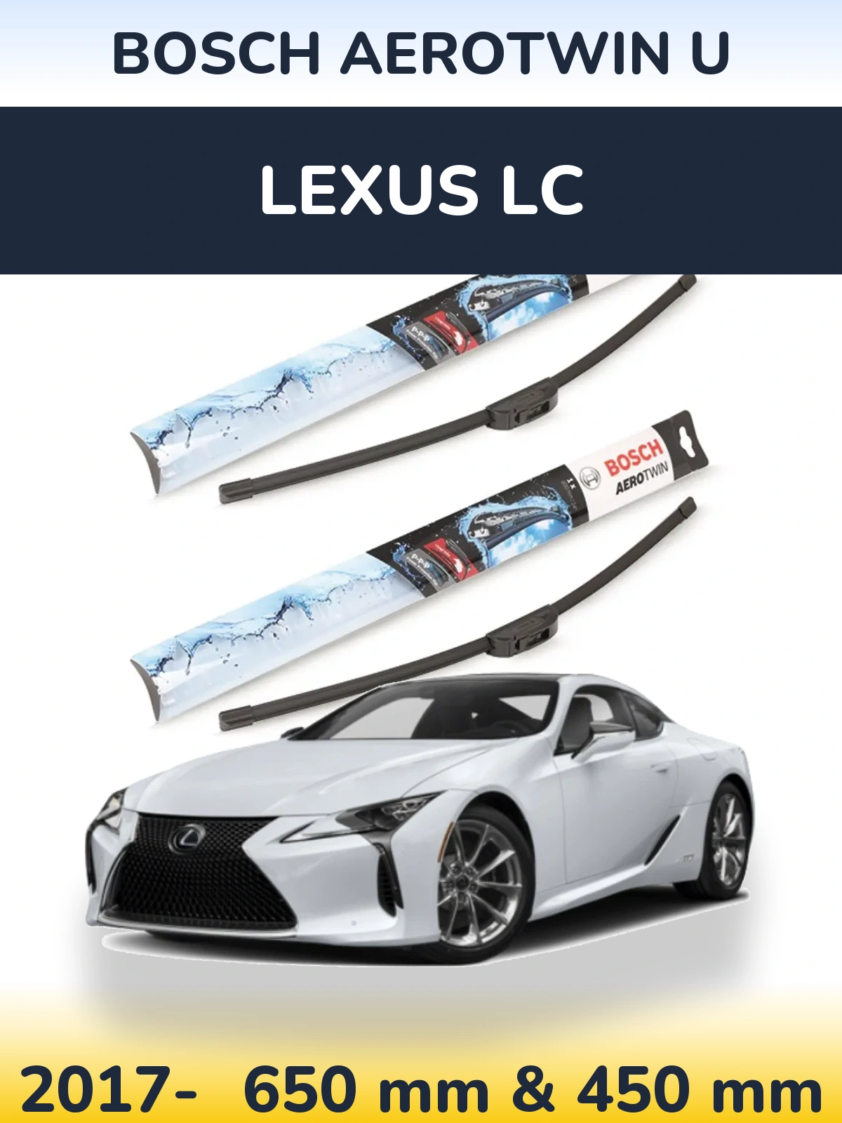 Torkarblad BOSCH AeroTwin U för Lexus LC