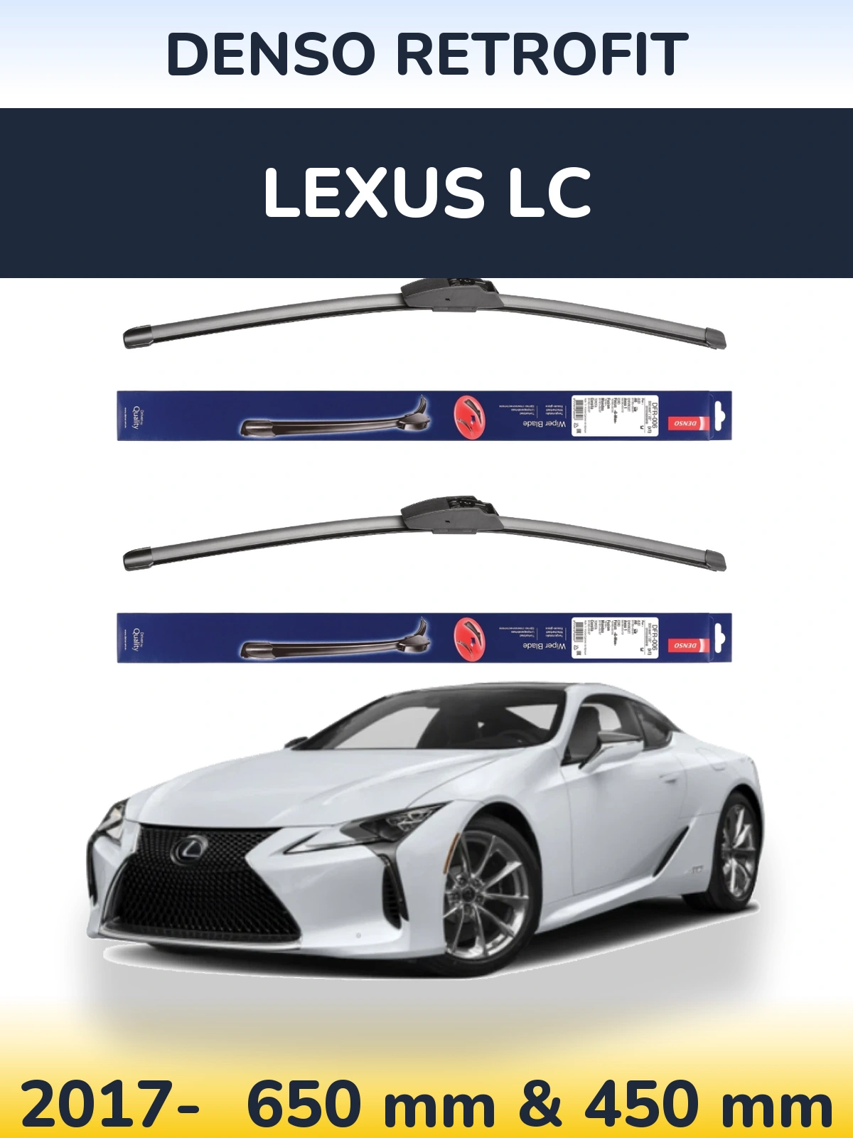 Torkarblad Denso Retrofit för Lexus LC