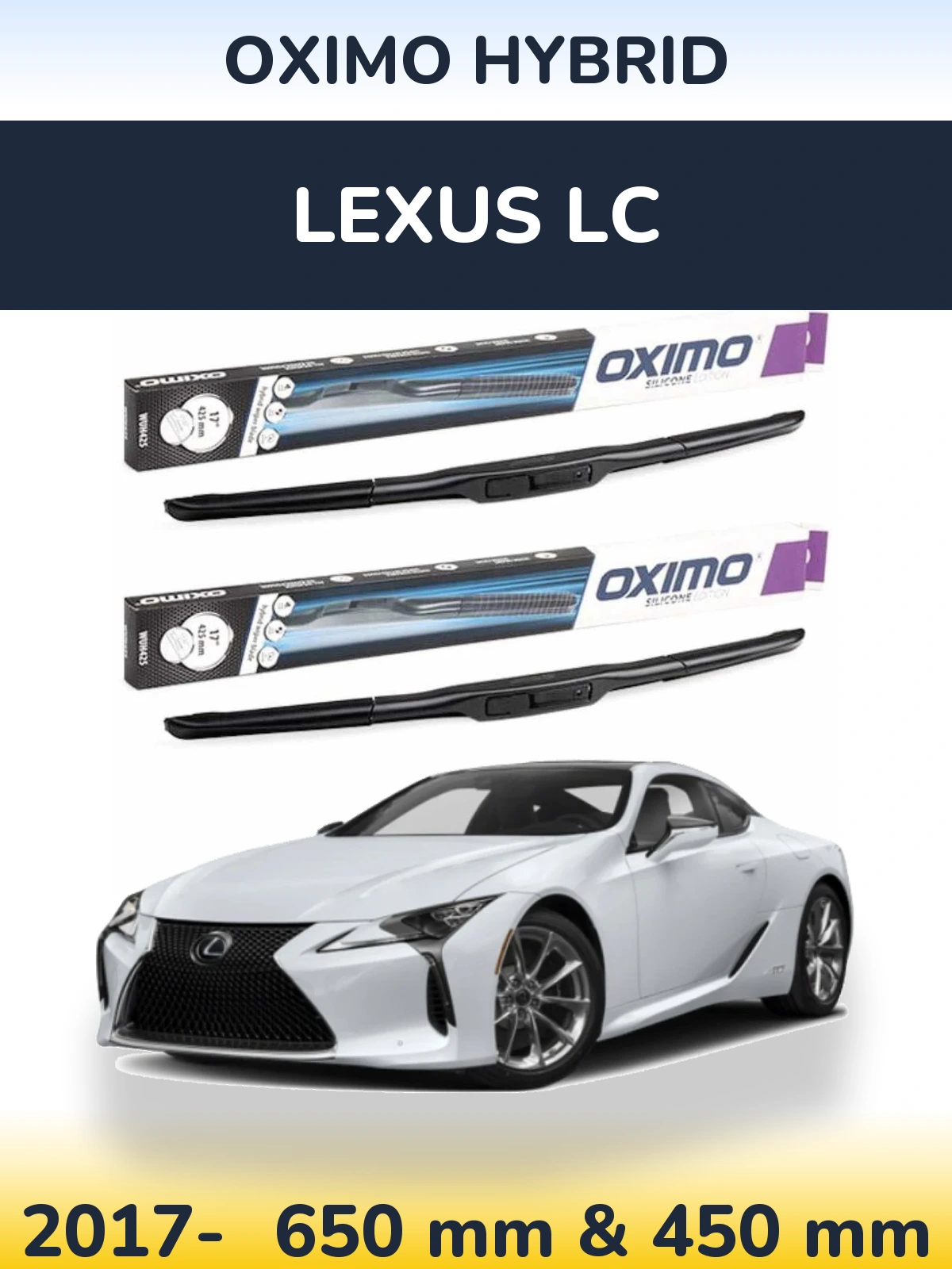 Torkarblad Oximo Hybrid för Lexus LC