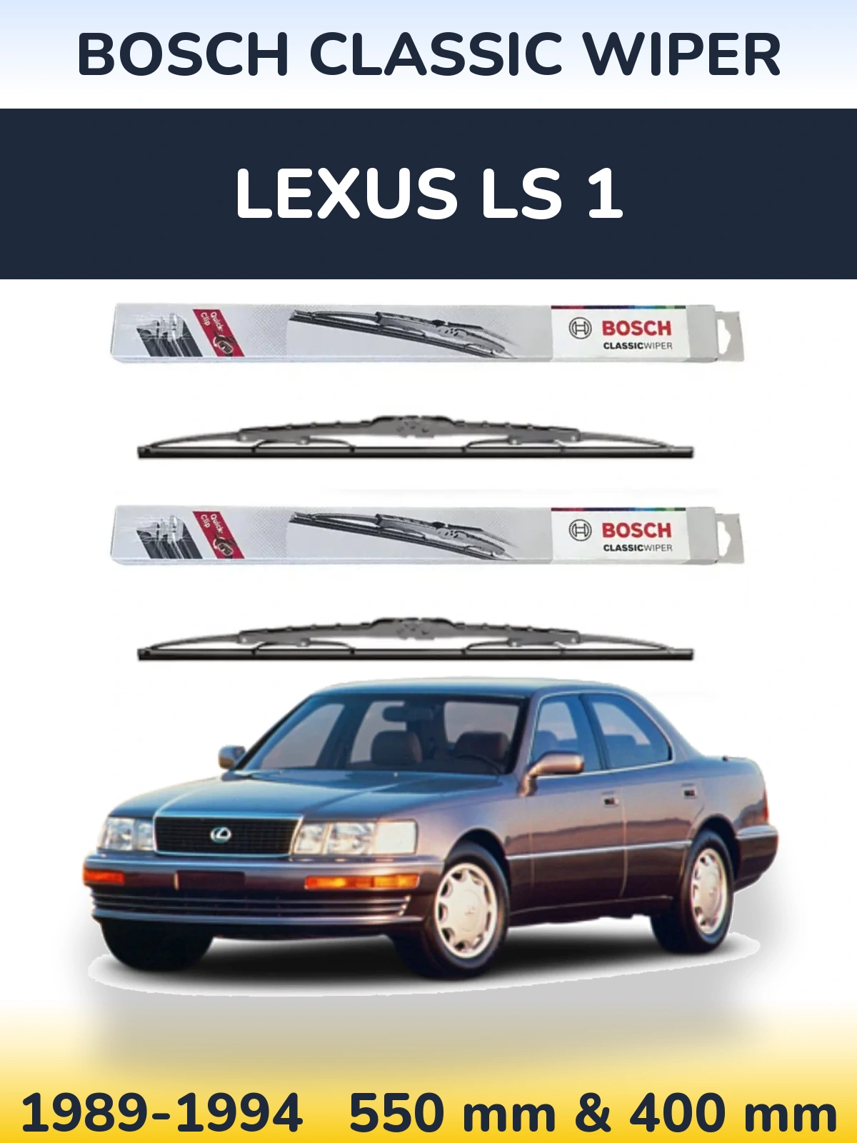 Torkarblad BOSCH Classic Wiper för Lexus LS 1