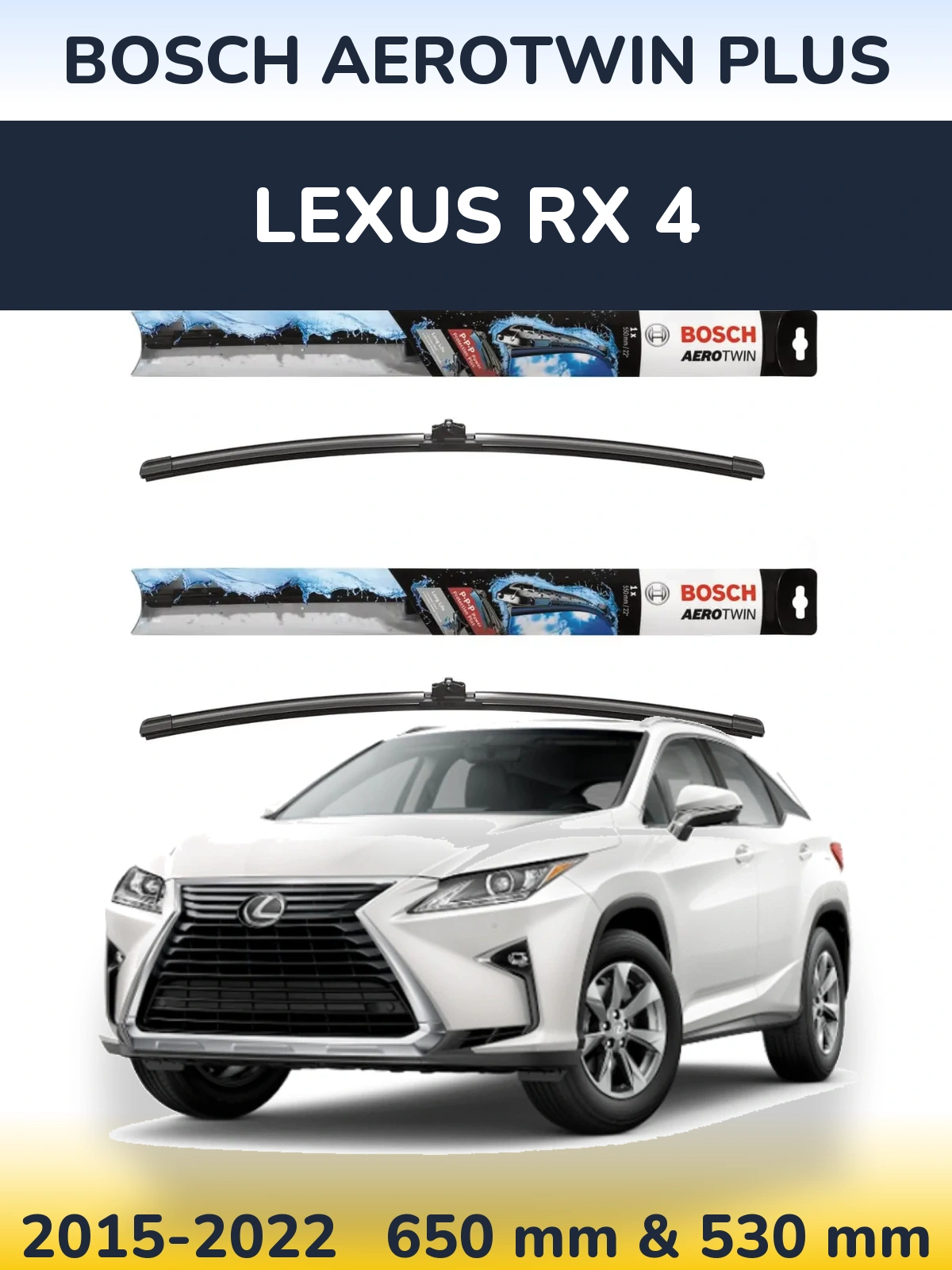 Torkarblad BOSCH AeroTwin Plus för Lexus RX 4