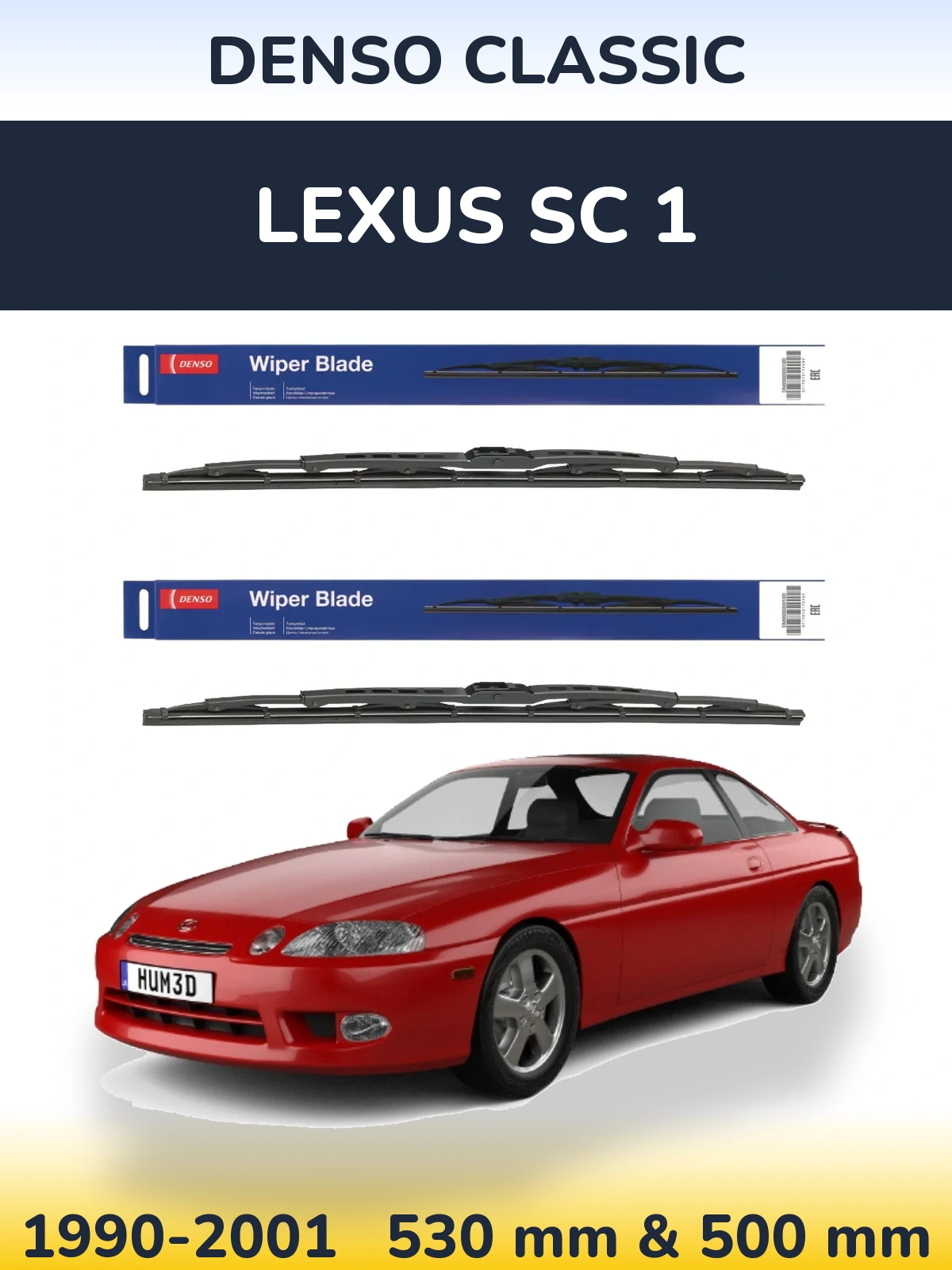 Torkarblad Denso Classic för Lexus SC 1