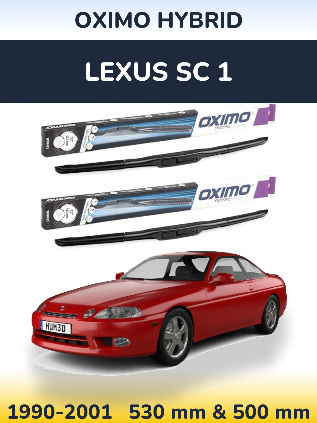 Torkarblad Oximo Hybrid för Lexus SC 1
