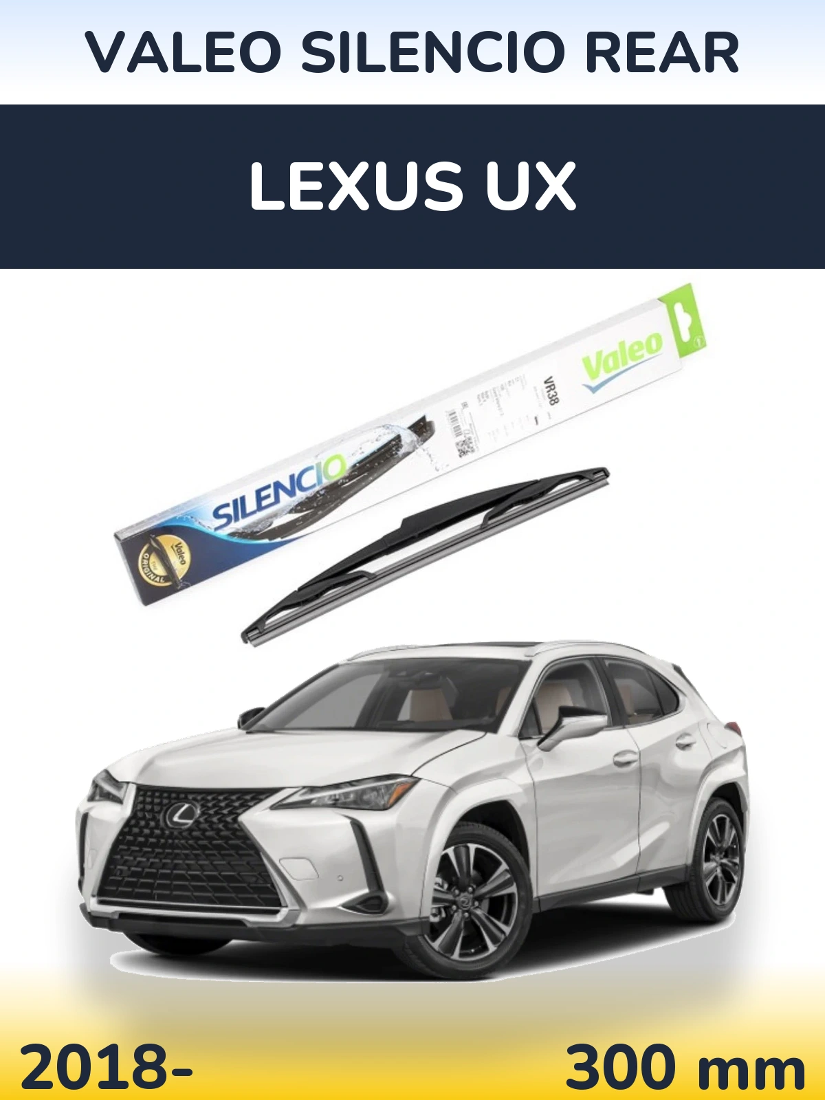 Torkarblad Valeo Silencio Rear för Lexus UX