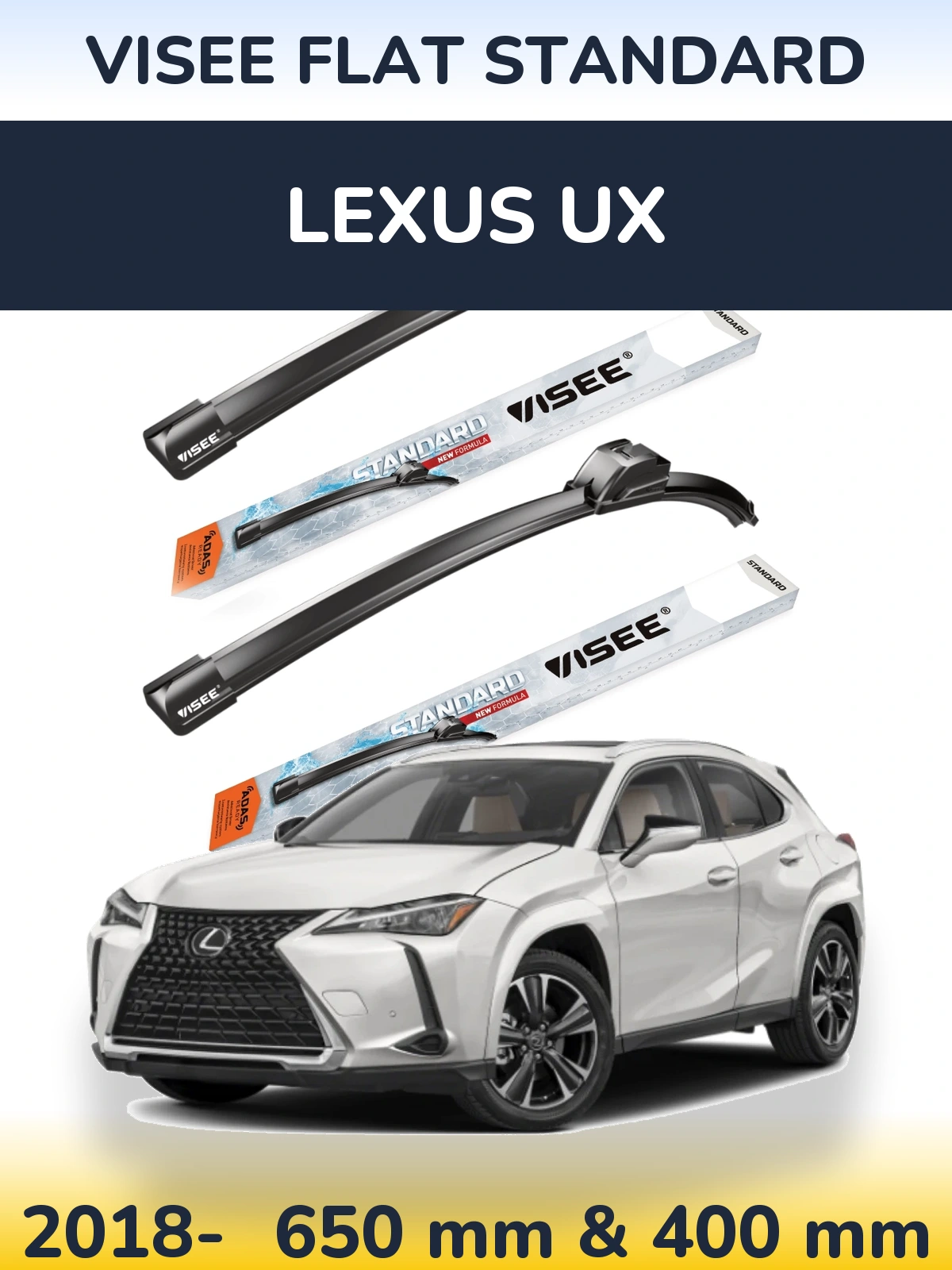 Torkarblad VISEE FLAT STANDARD för Lexus UX