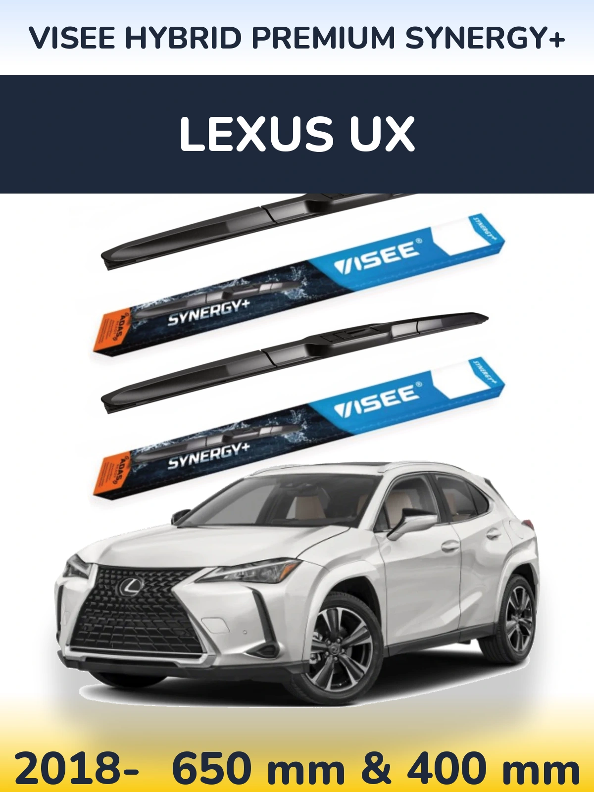 Torkarblad VISEE HYBRID PREMIUM SYNERGY+ för Lexus UX