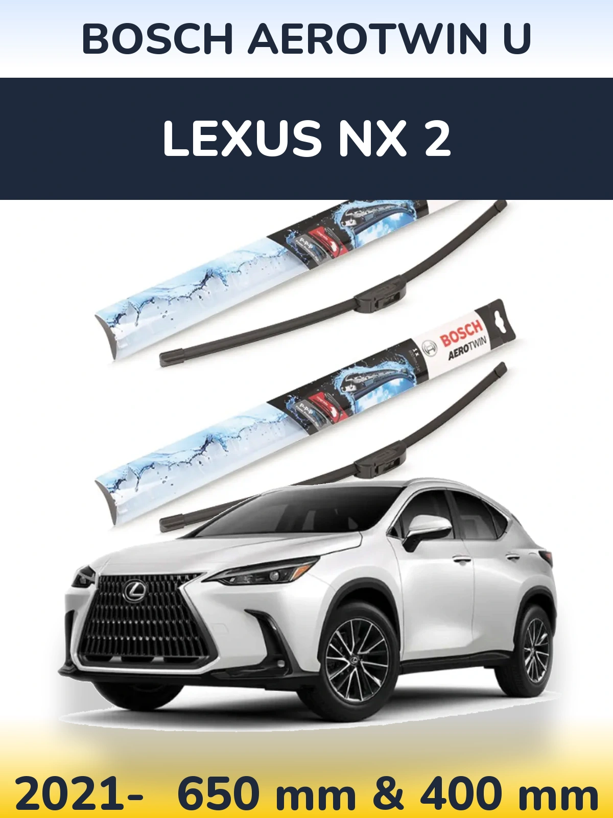 Torkarblad BOSCH AeroTwin U för Lexus NX 2