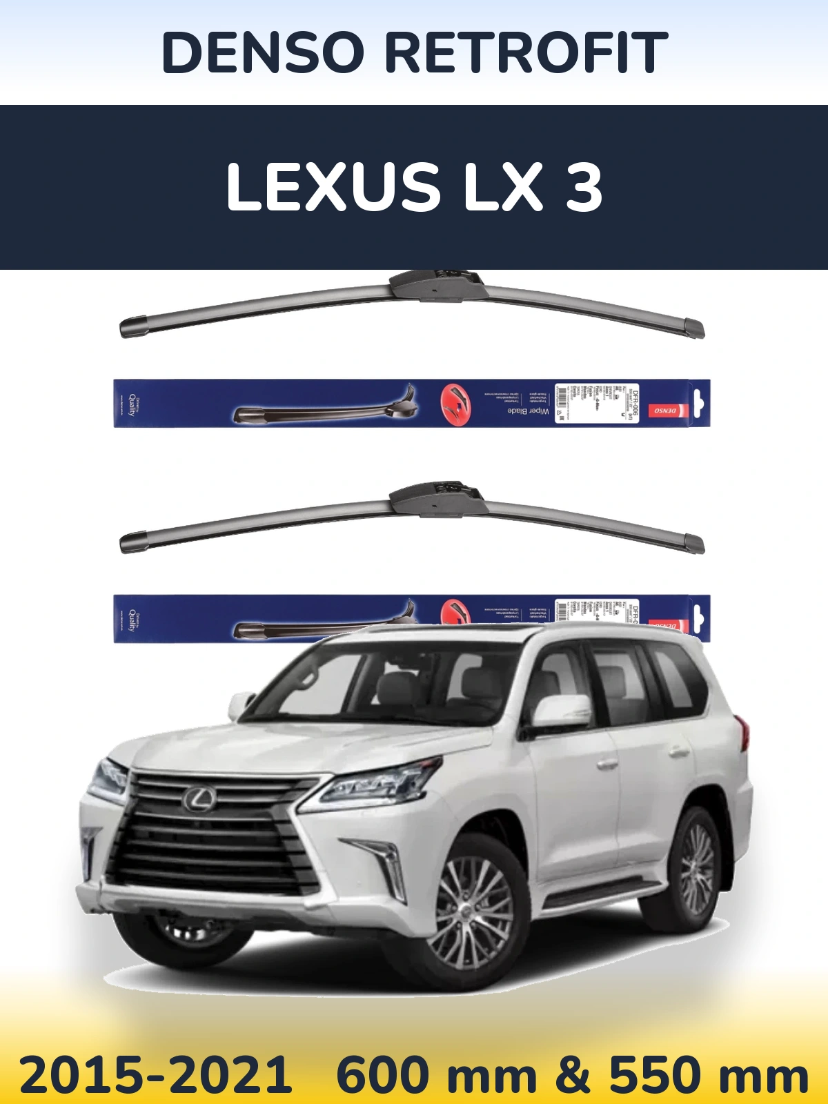 Torkarblad Denso Retrofit för Lexus LX 3