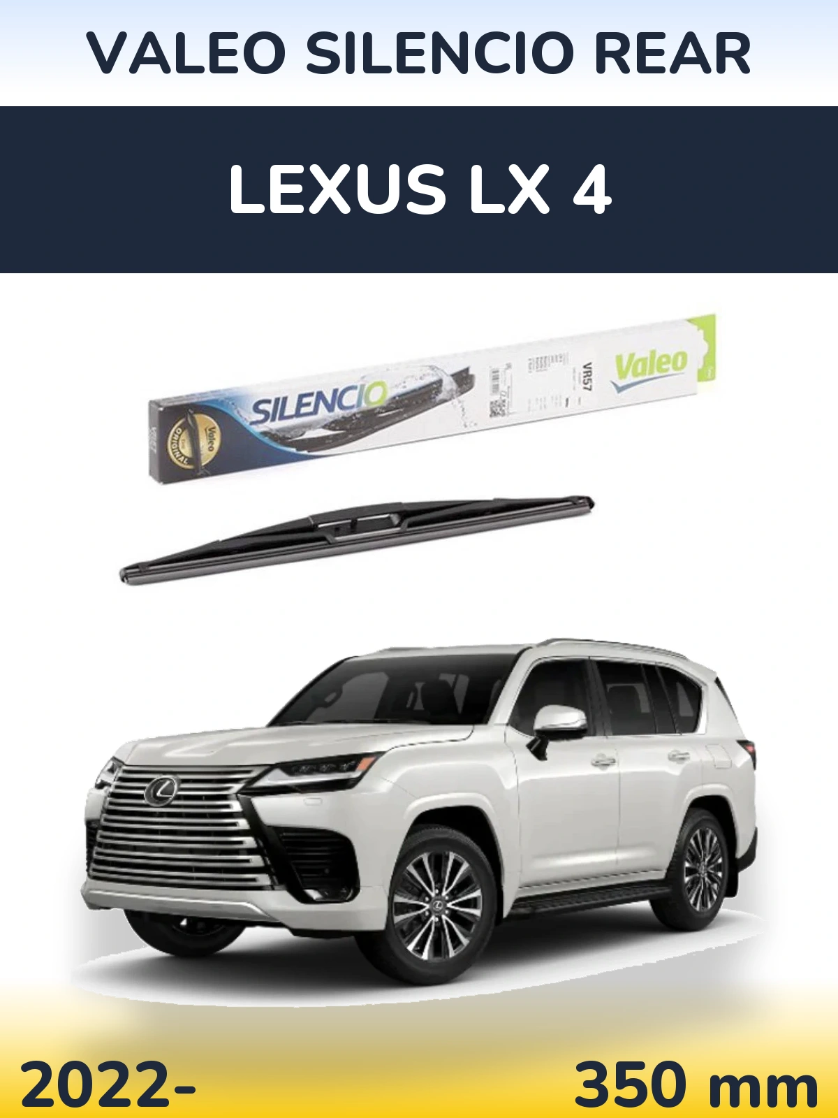 Torkarblad Valeo Silencio Rear för Lexus LX 4