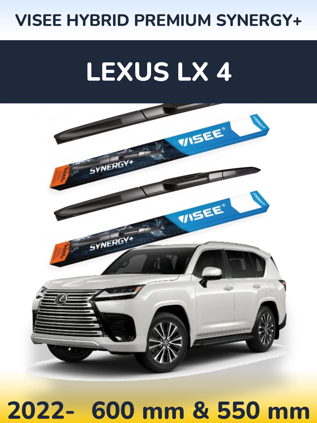 Torkarblad VISEE HYBRID PREMIUM SYNERGY+ för Lexus LX 4