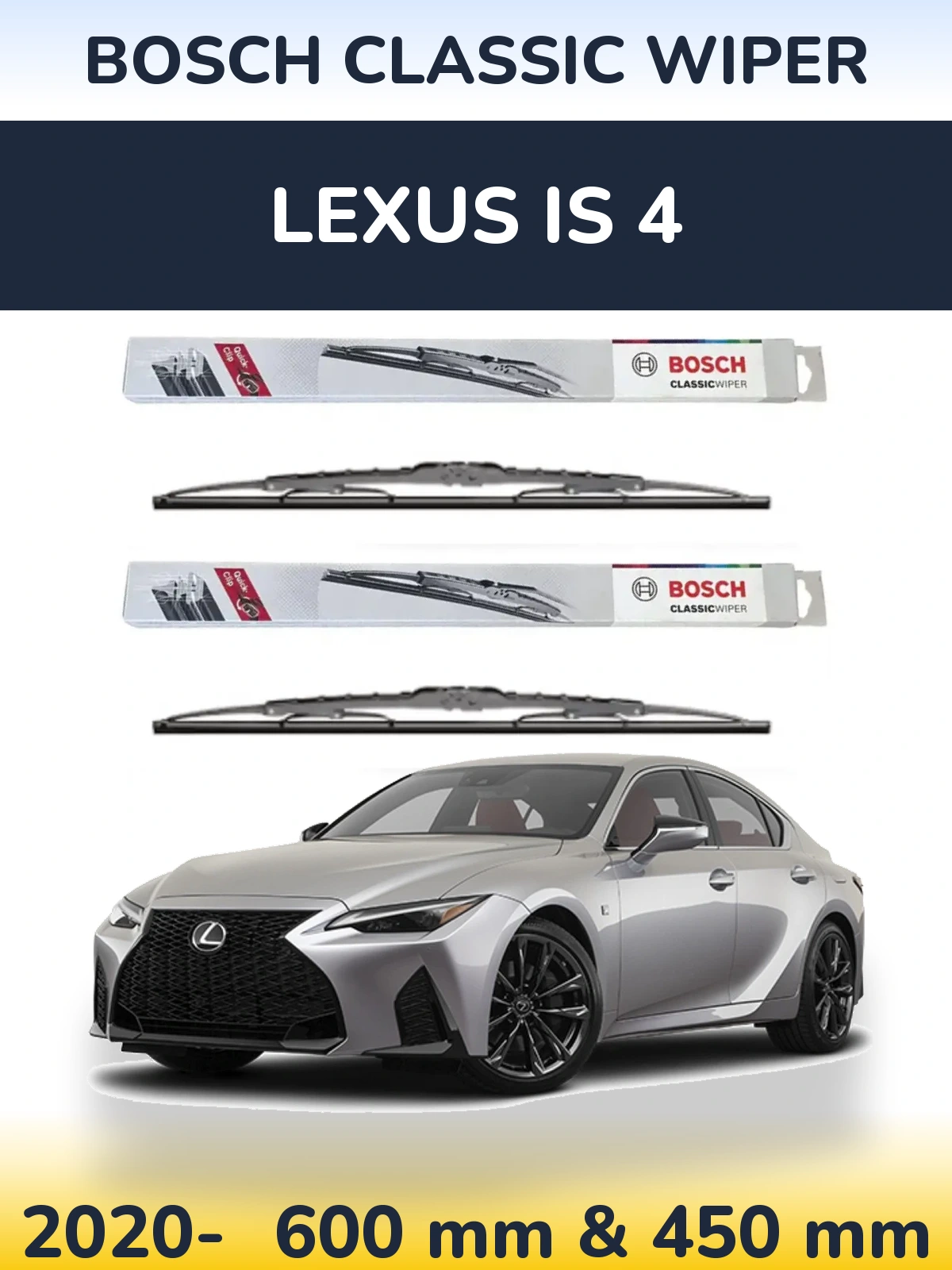 Torkarblad BOSCH Classic Wiper för Lexus IS 4
