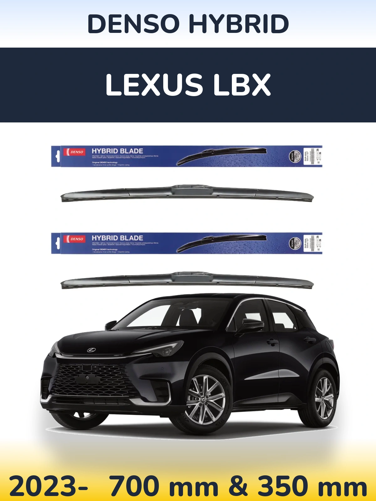 Torkarblad Denso Hybrid för Lexus LBX