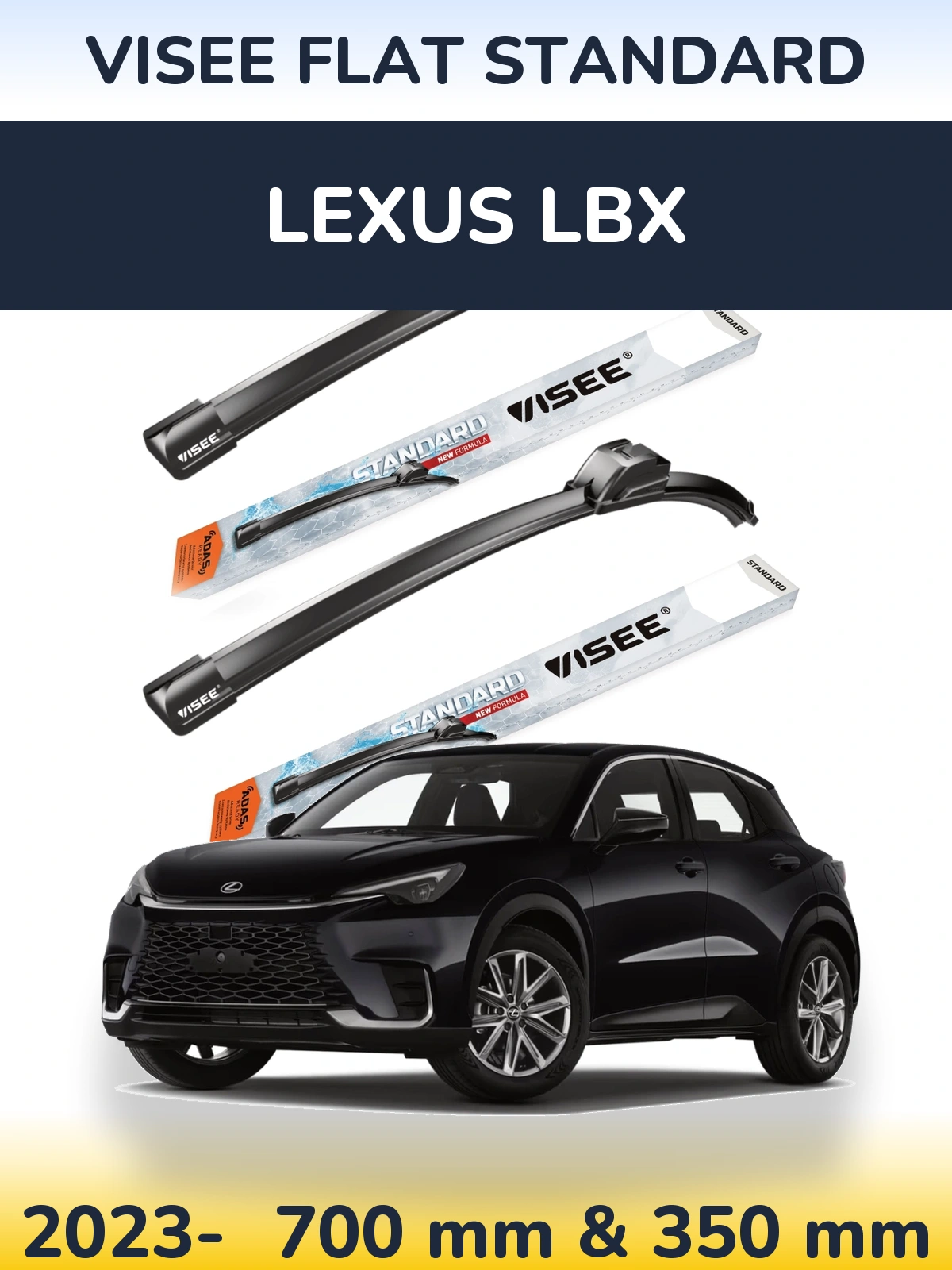 Torkarblad VISEE FLAT STANDARD för Lexus LBX