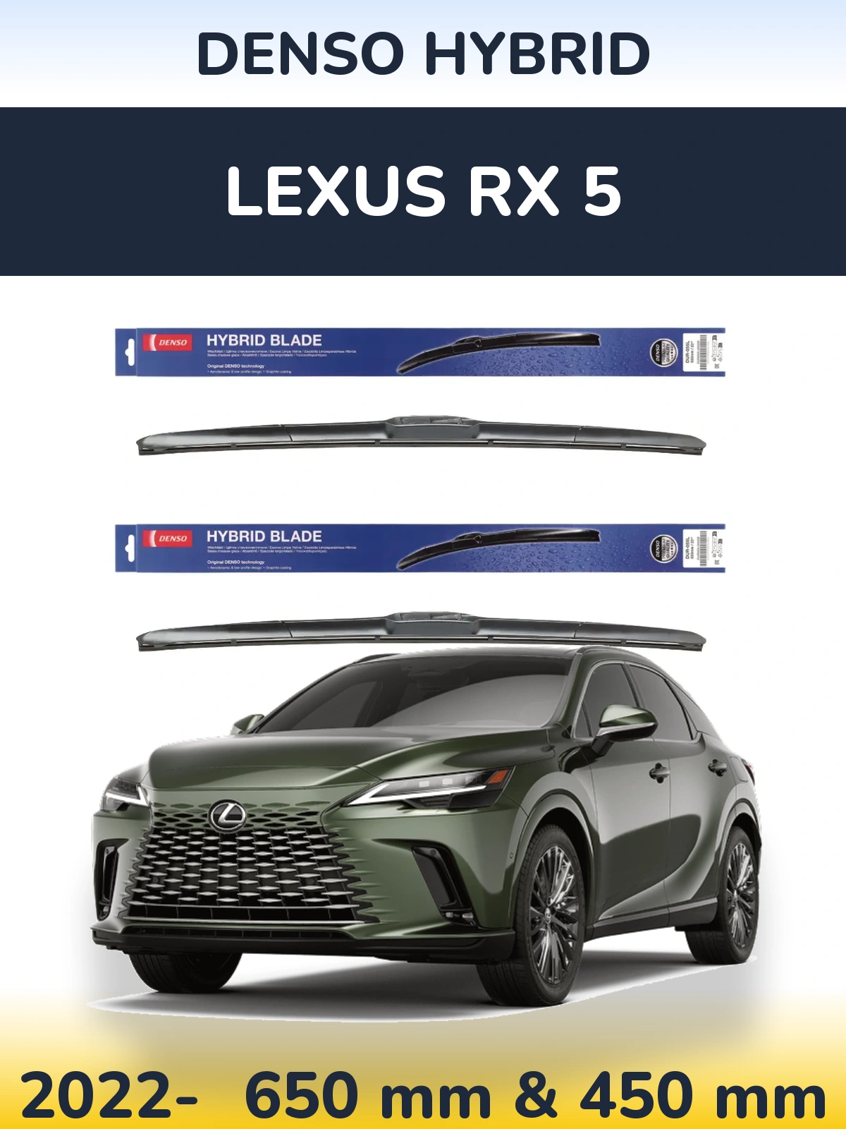 Torkarblad Denso Hybrid för Lexus RX 5