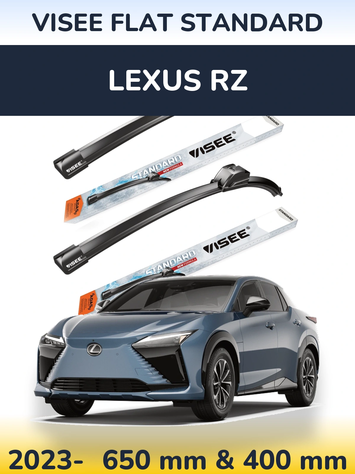 Torkarblad VISEE FLAT STANDARD för Lexus RZ