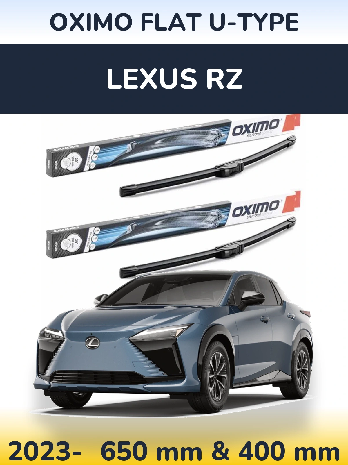 Torkarblad Oximo Flat U-type för Lexus RZ