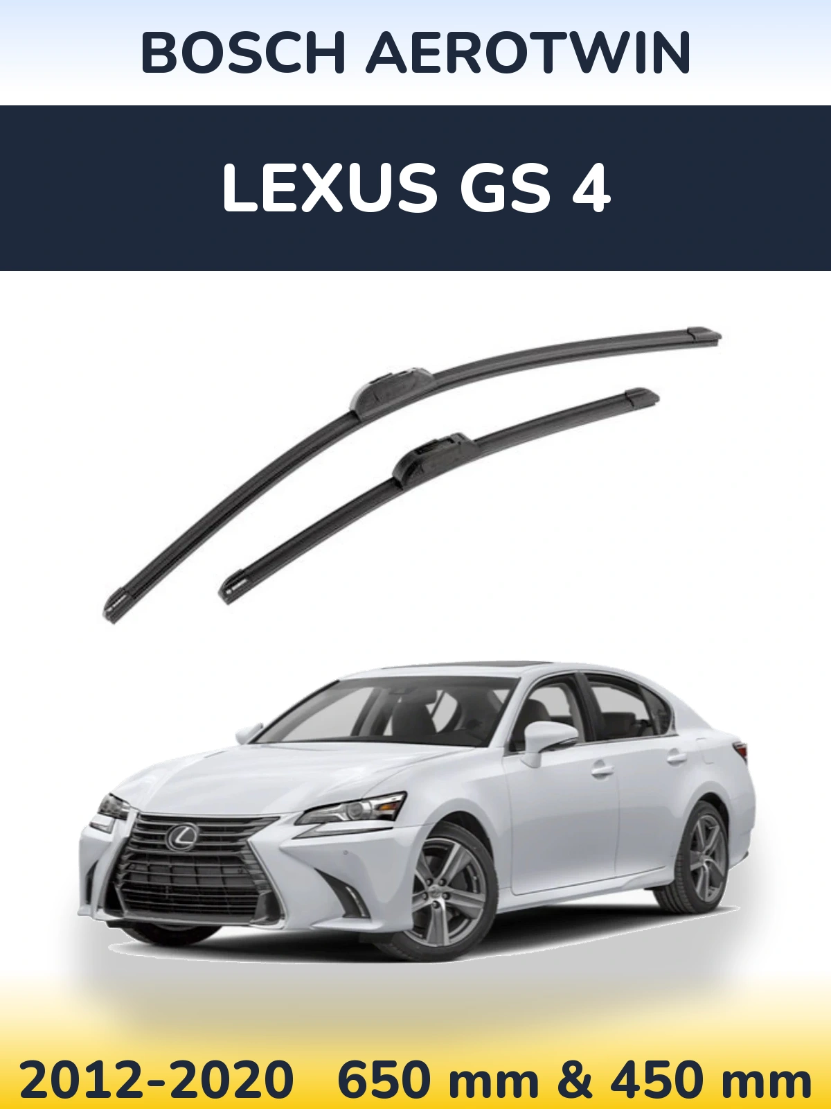 Torkarblad BOSCH AeroTwin för Lexus GS 4