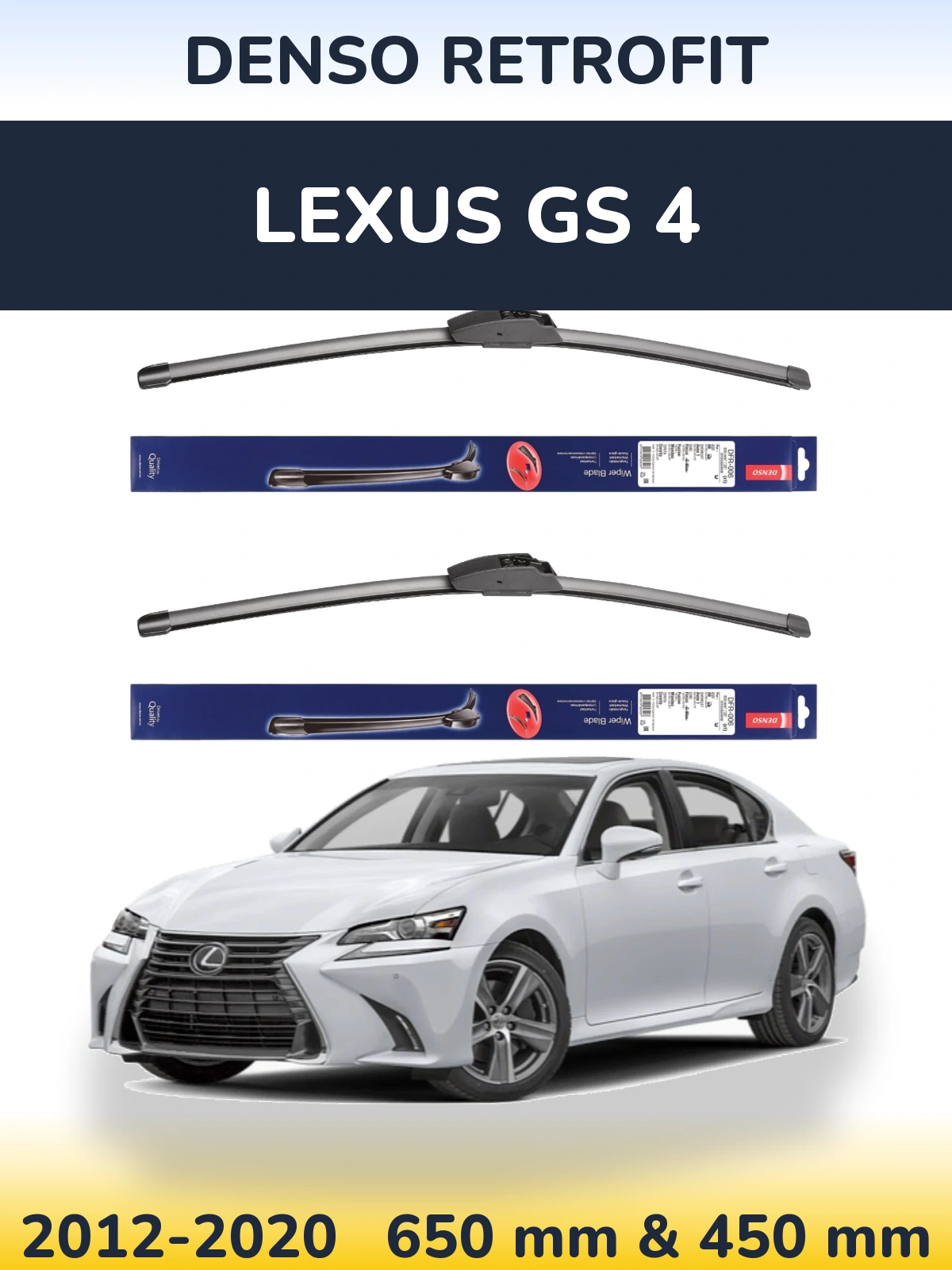 Torkarblad Denso Retrofit för Lexus GS 4