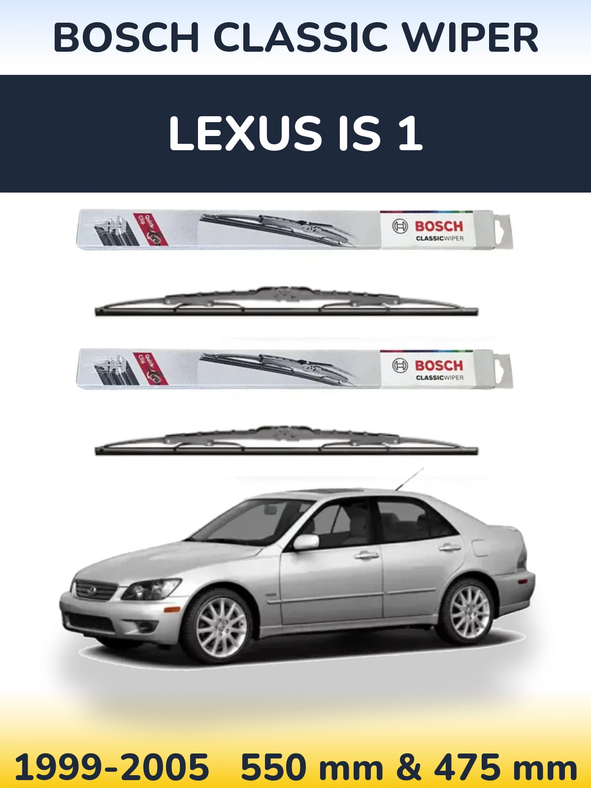 Torkarblad BOSCH Classic Wiper för Lexus IS 1