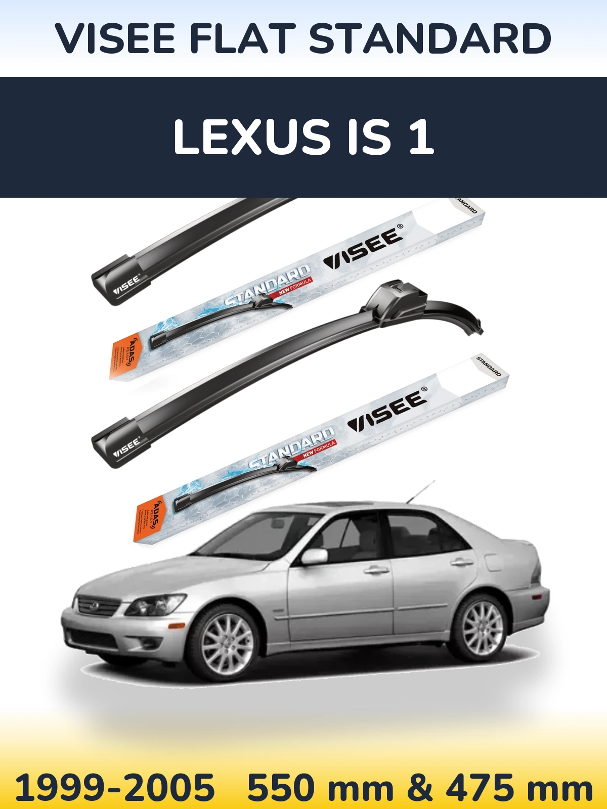 Torkarblad VISEE FLAT STANDARD för Lexus IS 1