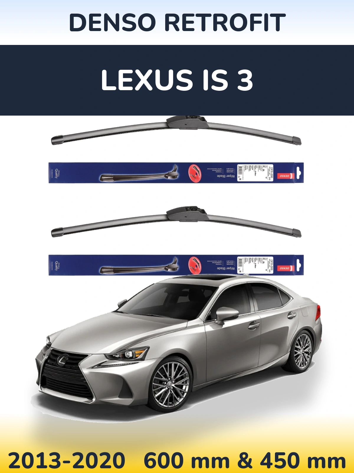 Torkarblad Denso Retrofit för Lexus IS 3