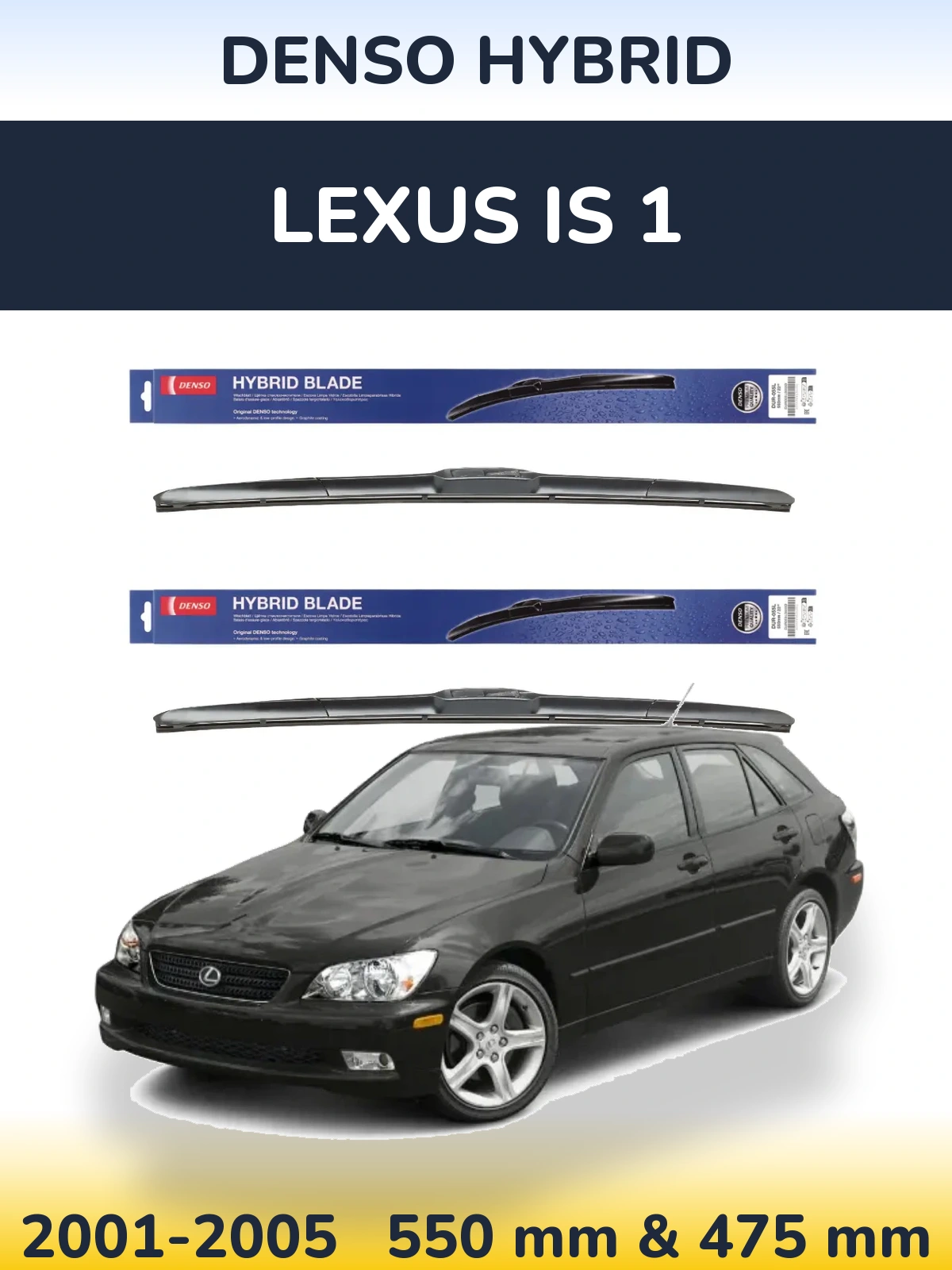 Torkarblad Denso Hybrid för Lexus IS 1