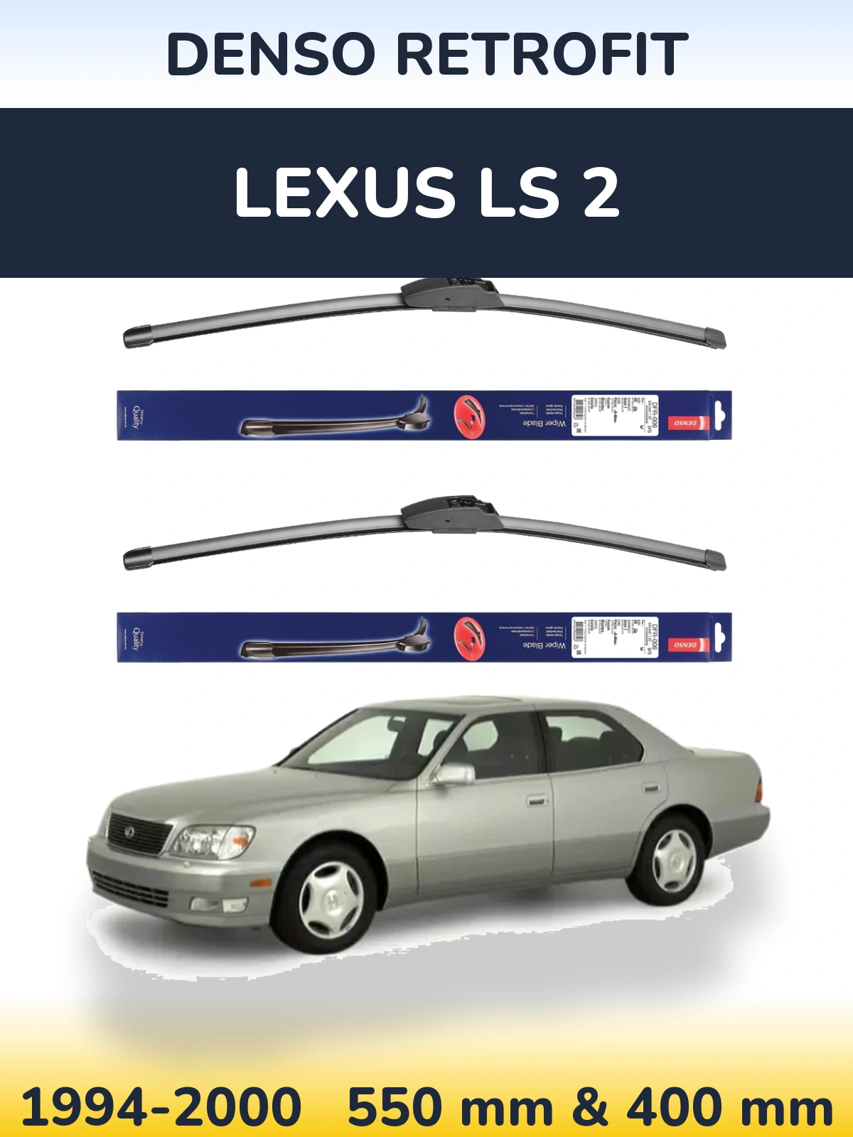 Torkarblad Denso Retrofit för Lexus LS 2