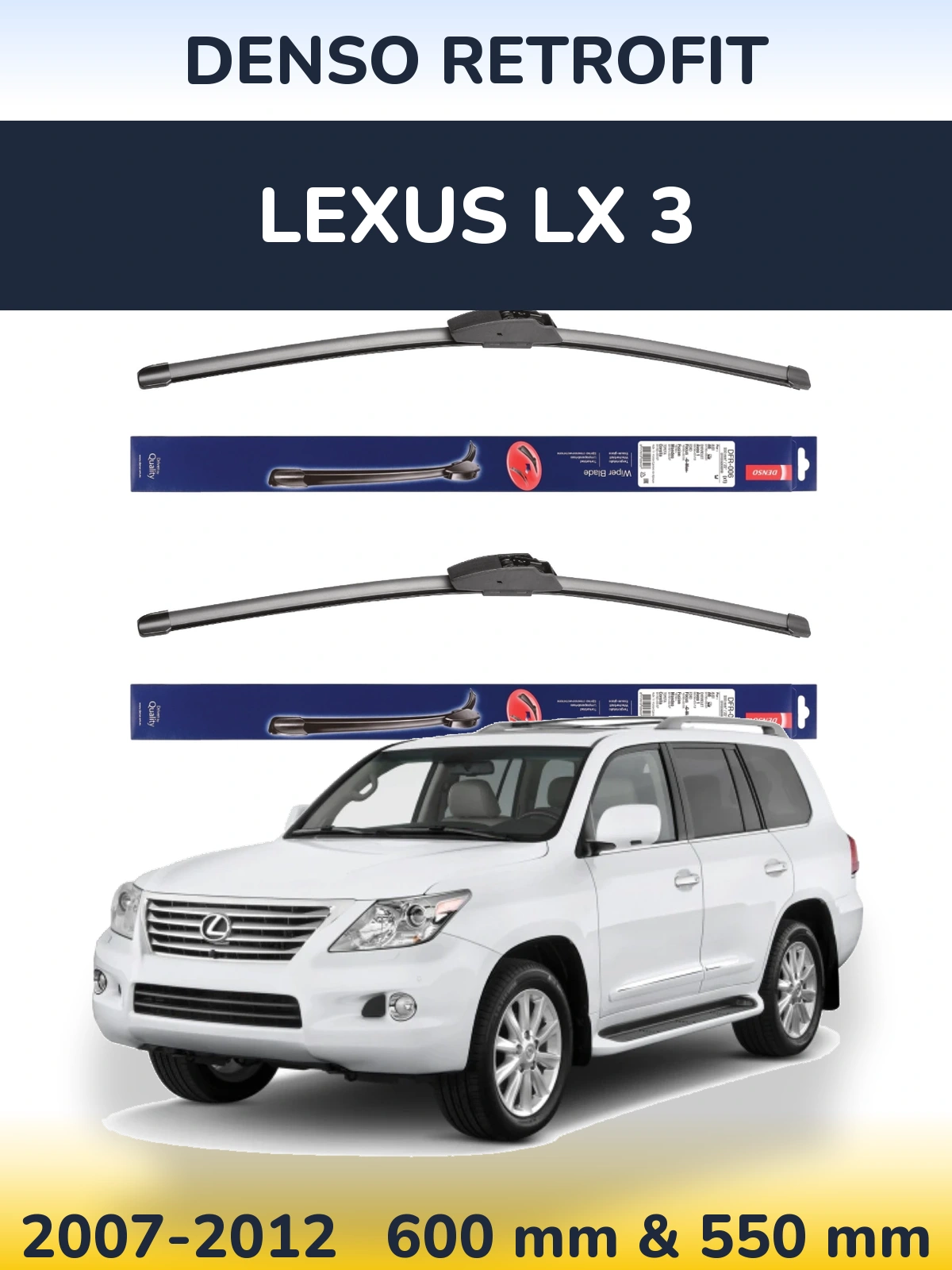 Torkarblad Denso Retrofit för Lexus LX 3