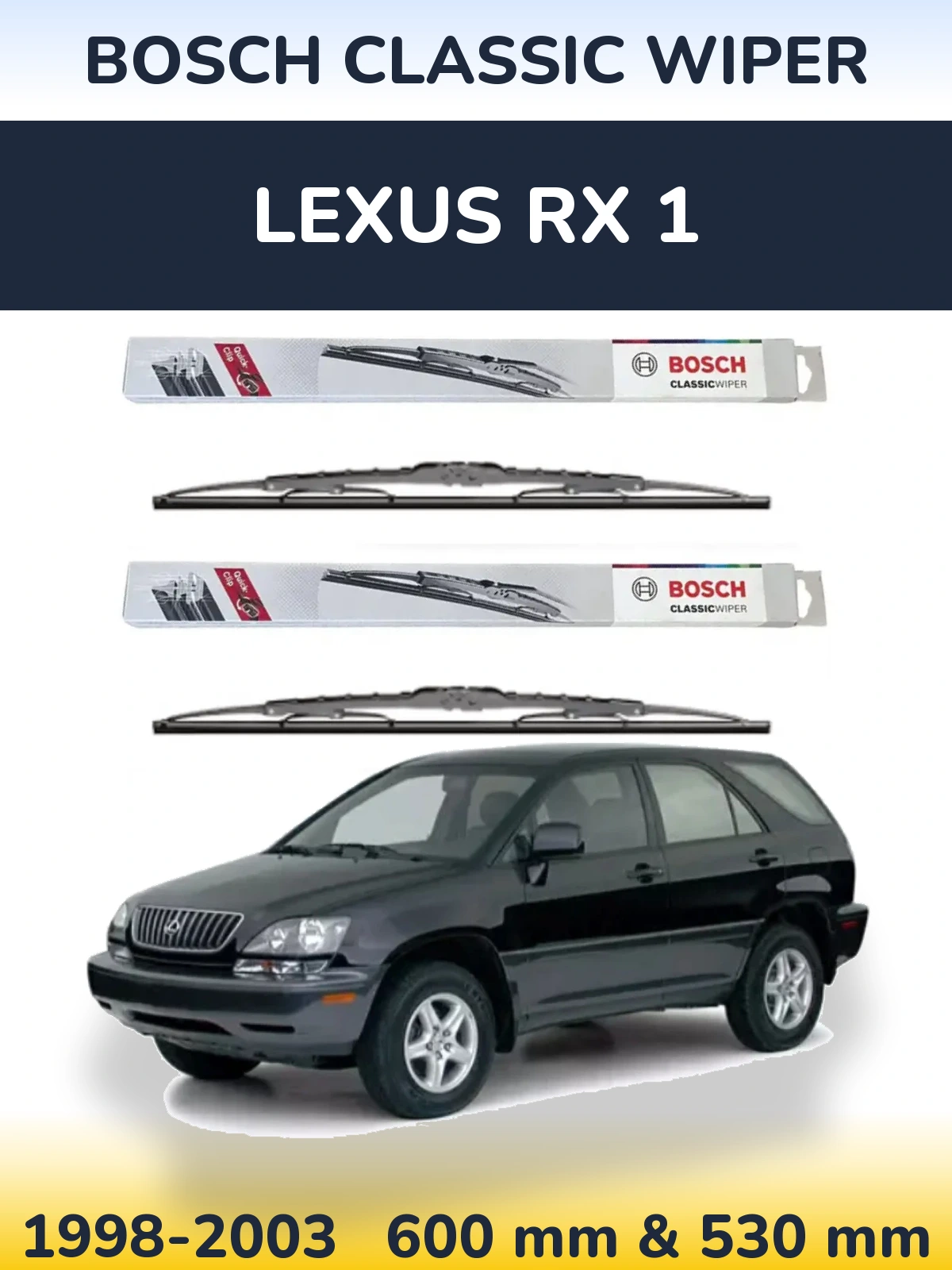 Torkarblad BOSCH Classic Wiper för Lexus RX 1
