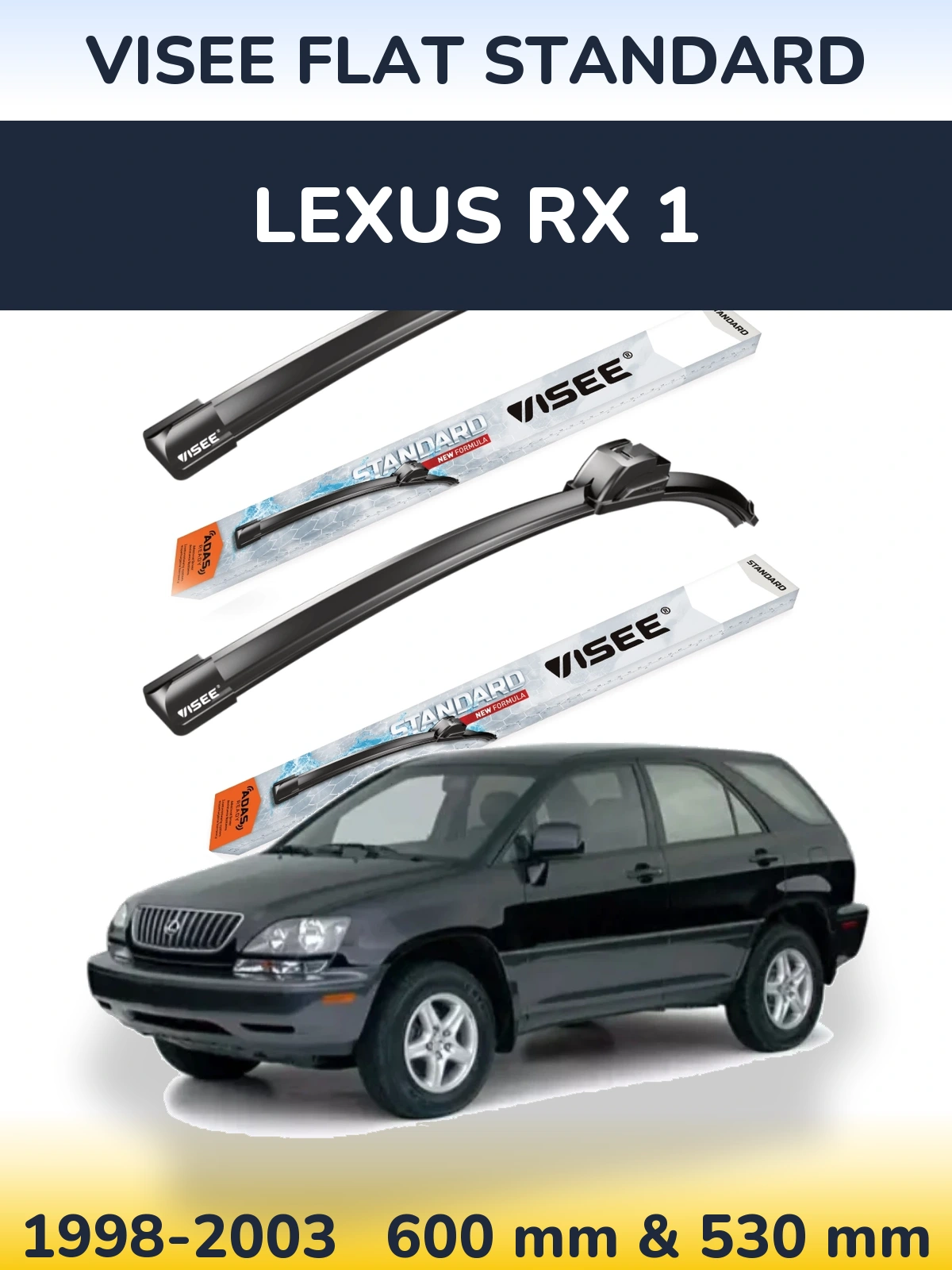 Torkarblad VISEE FLAT STANDARD för Lexus RX 1