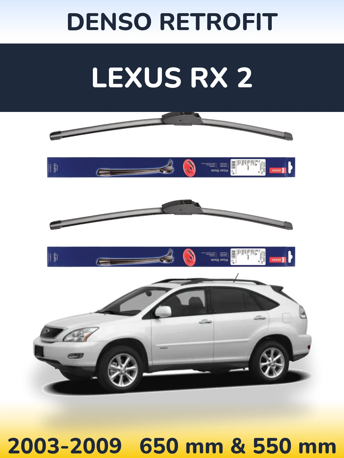 Torkarblad Denso Retrofit för Lexus RX 2