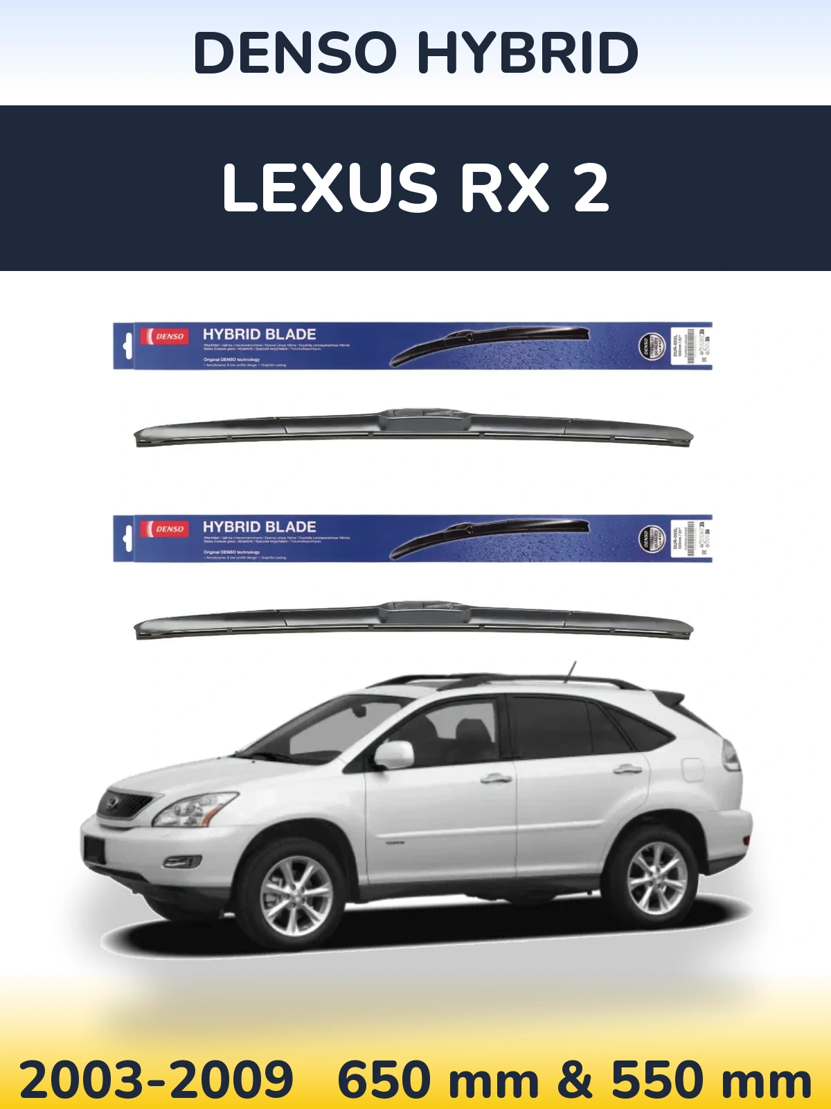 Torkarblad Denso Hybrid för Lexus RX 2
