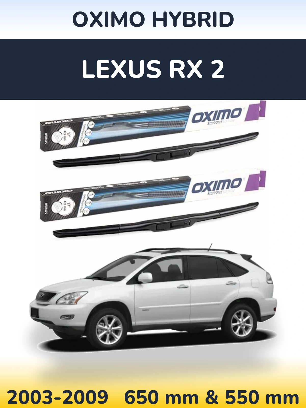 Torkarblad Oximo Hybrid för Lexus RX 2