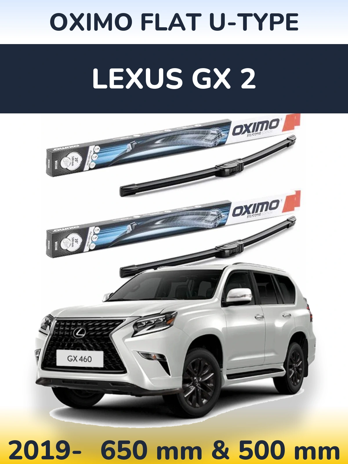 Torkarblad Oximo Flat U-type för Lexus GX 2
