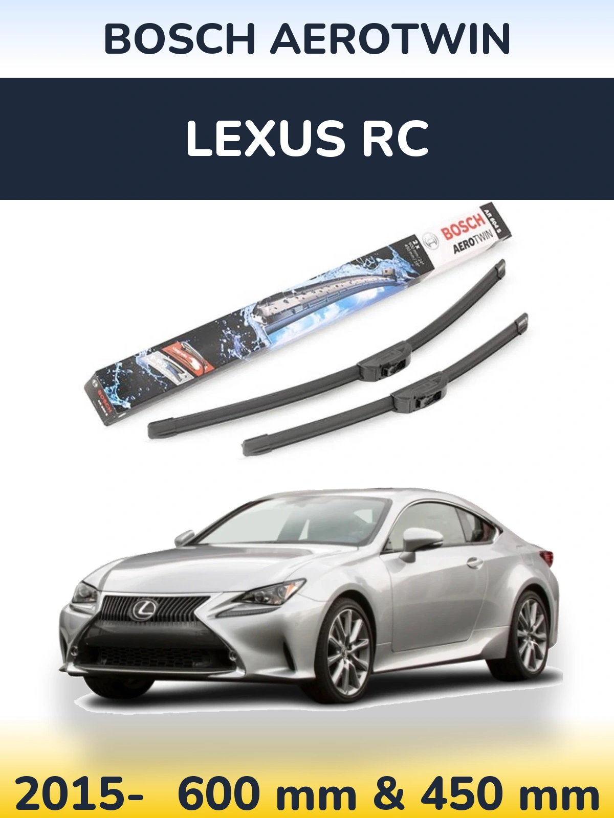 Torkarblad BOSCH AeroTwin för Lexus RC