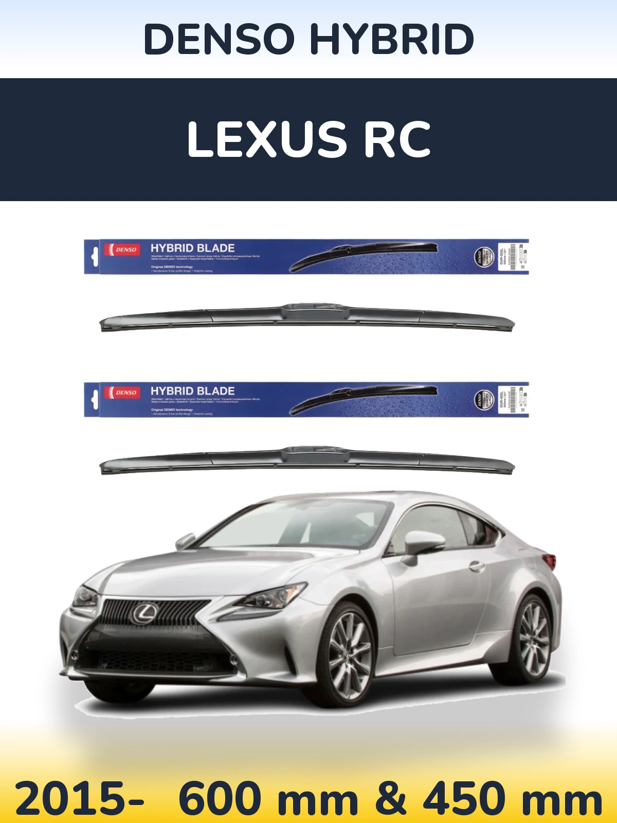 Torkarblad Denso Hybrid för Lexus RC