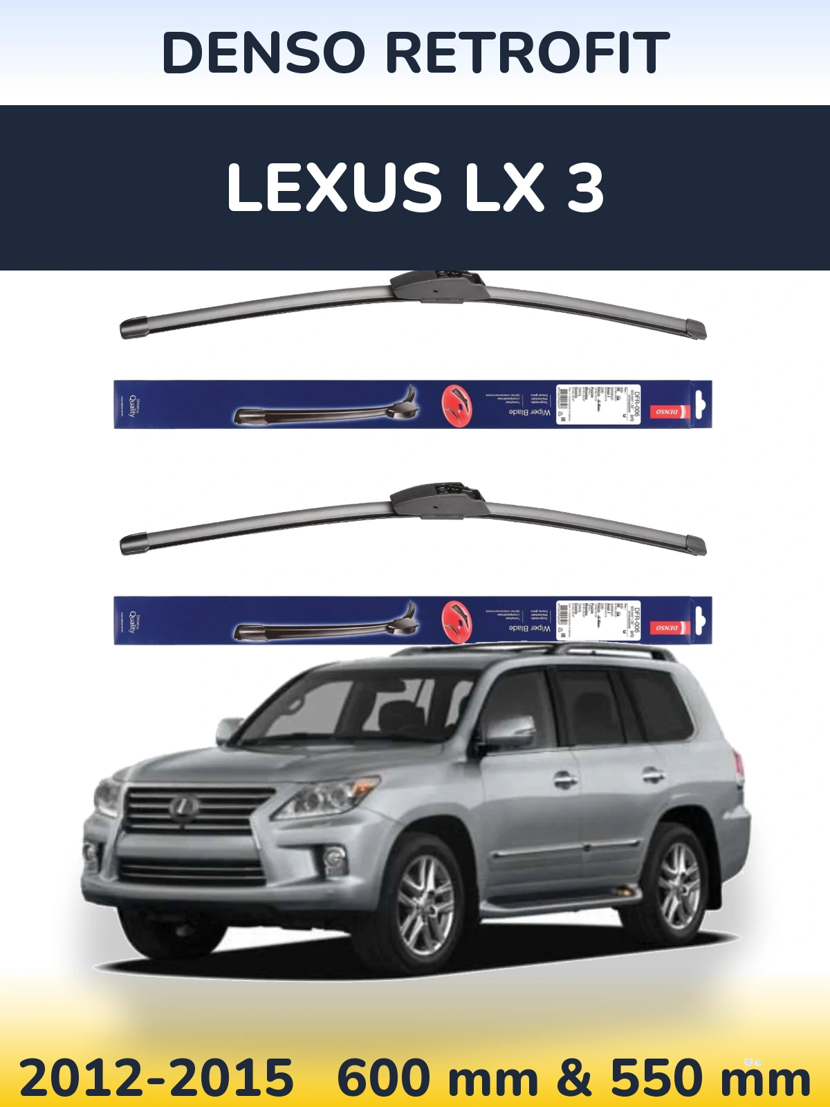 Torkarblad Denso Retrofit för Lexus LX 3
