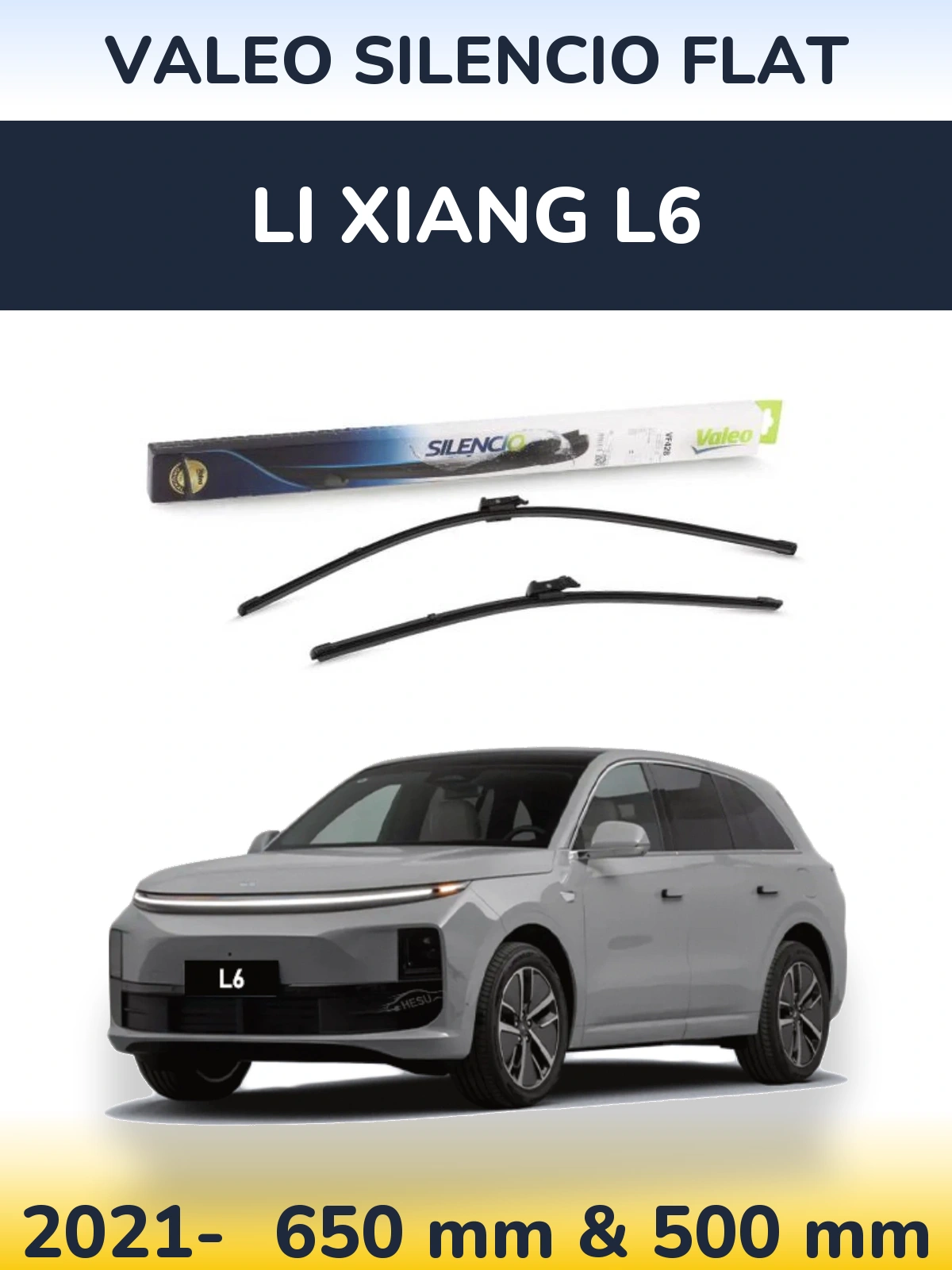 Torkarblad Valeo Silencio Flat för Li Xiang L6