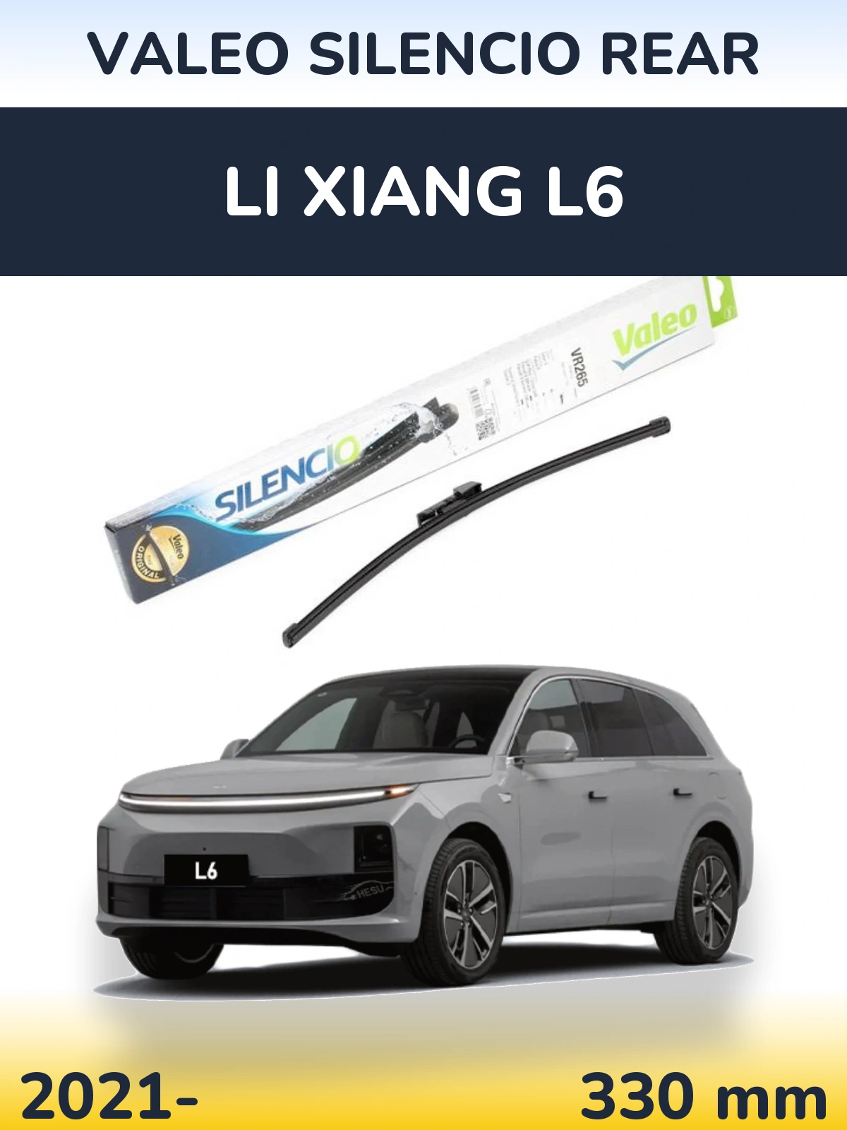 Torkarblad Valeo Silencio Rear för Li Xiang L6