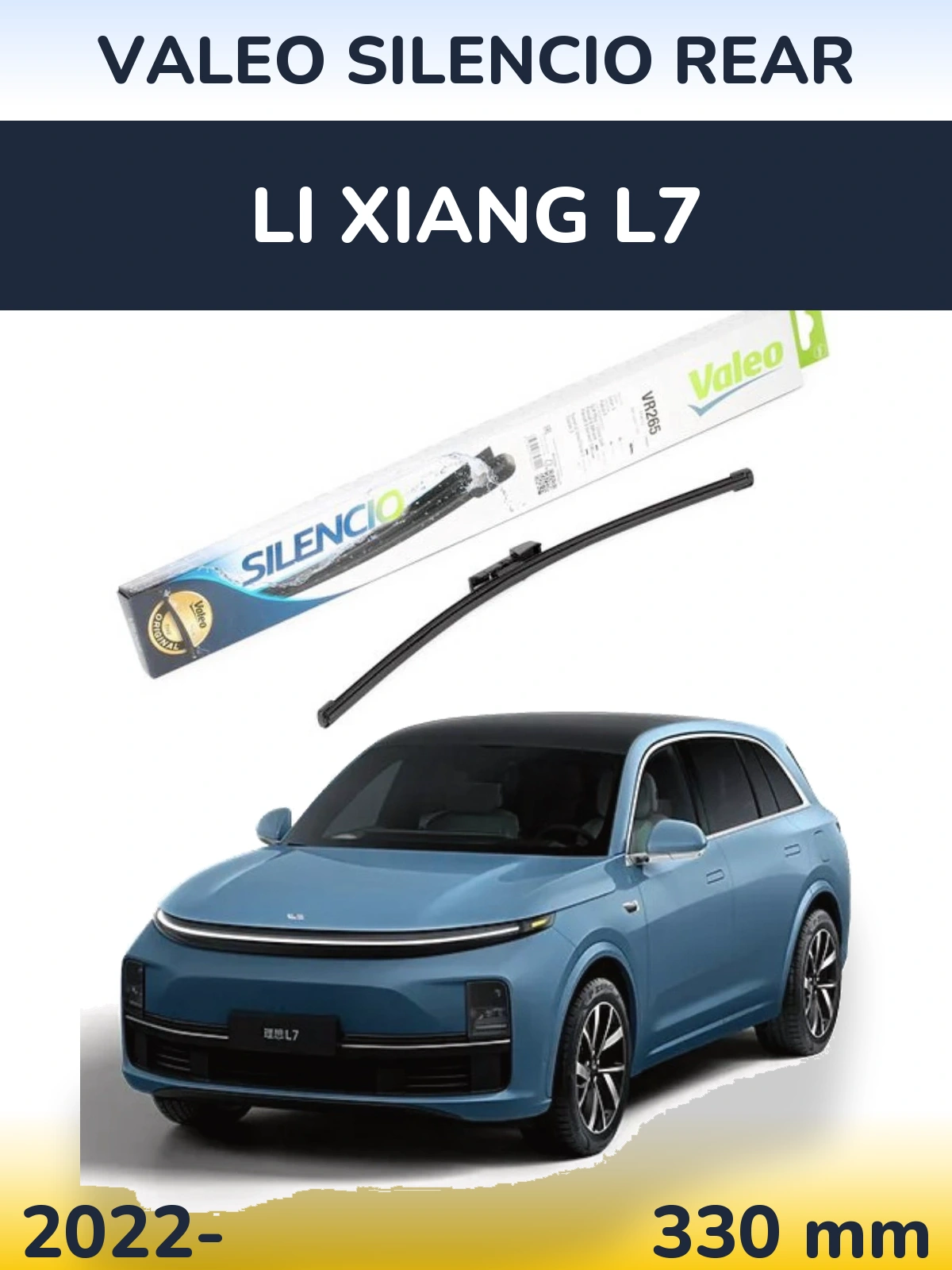 Torkarblad Valeo Silencio Rear för Li Xiang L7