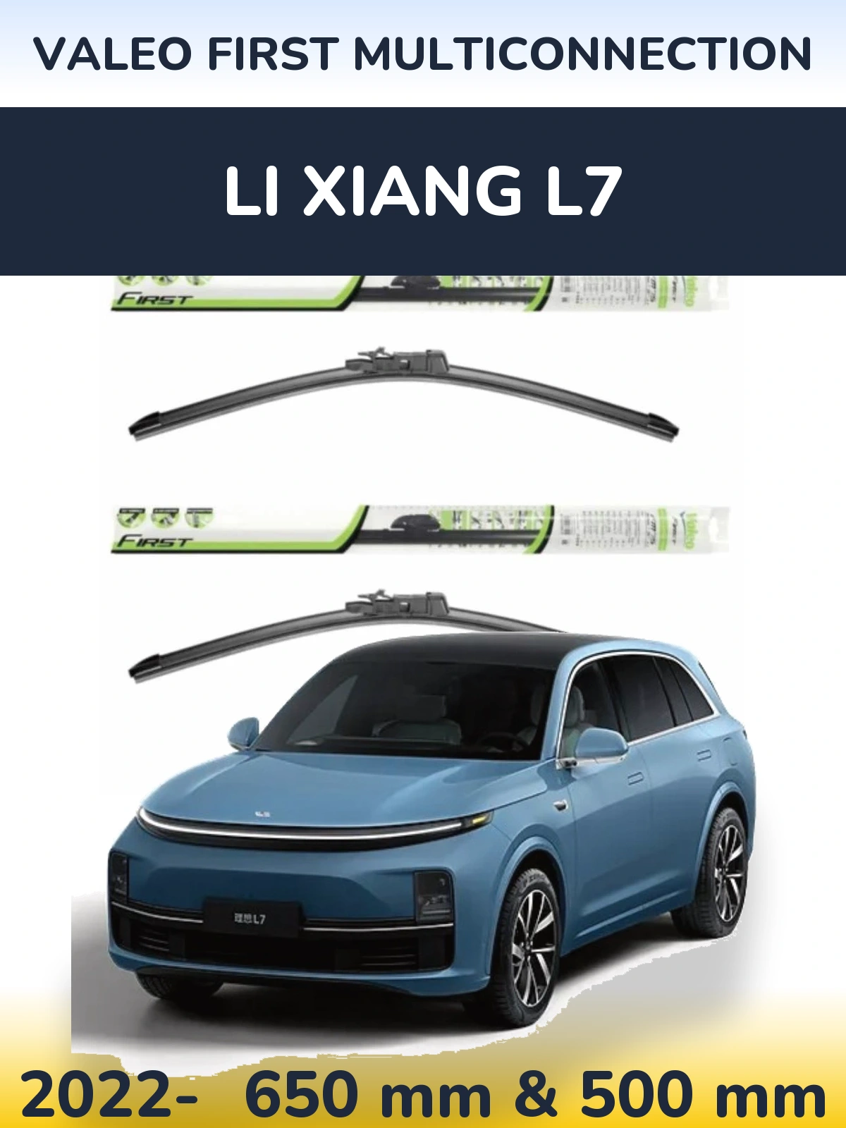 Torkarblad Valeo First MultiConnection för Li Xiang L7
