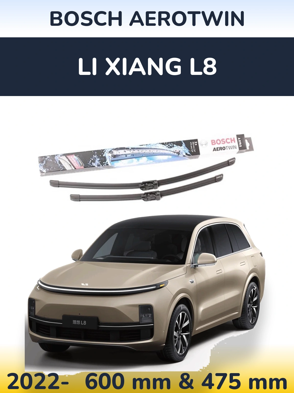 Torkarblad BOSCH AeroTwin för Li Xiang L8