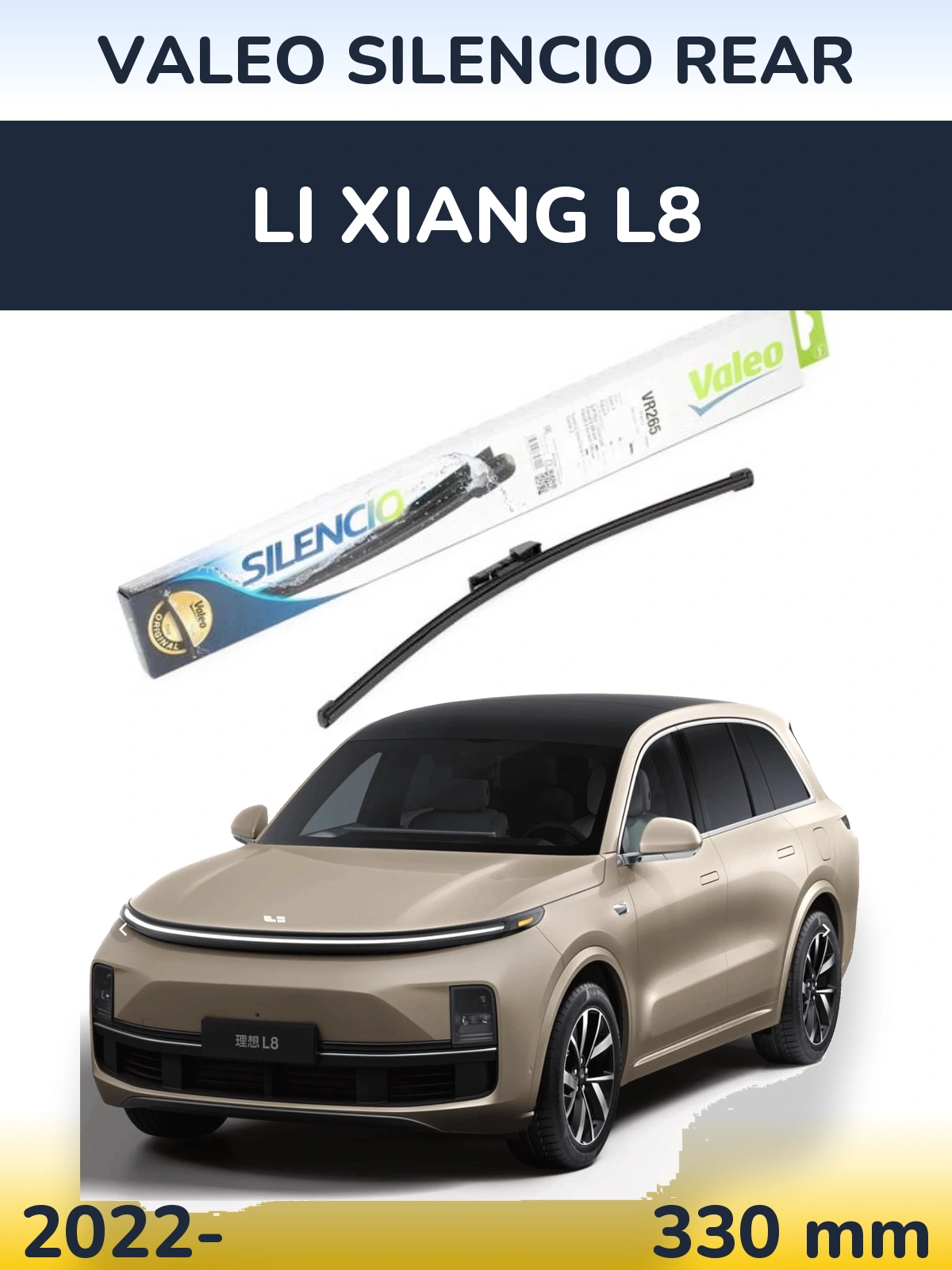 Torkarblad Valeo Silencio Rear för Li Xiang L8