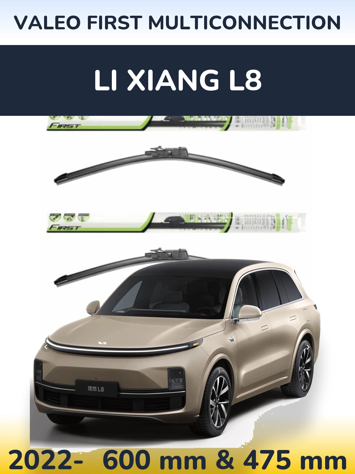 Torkarblad Valeo First MultiConnection för Li Xiang L8
