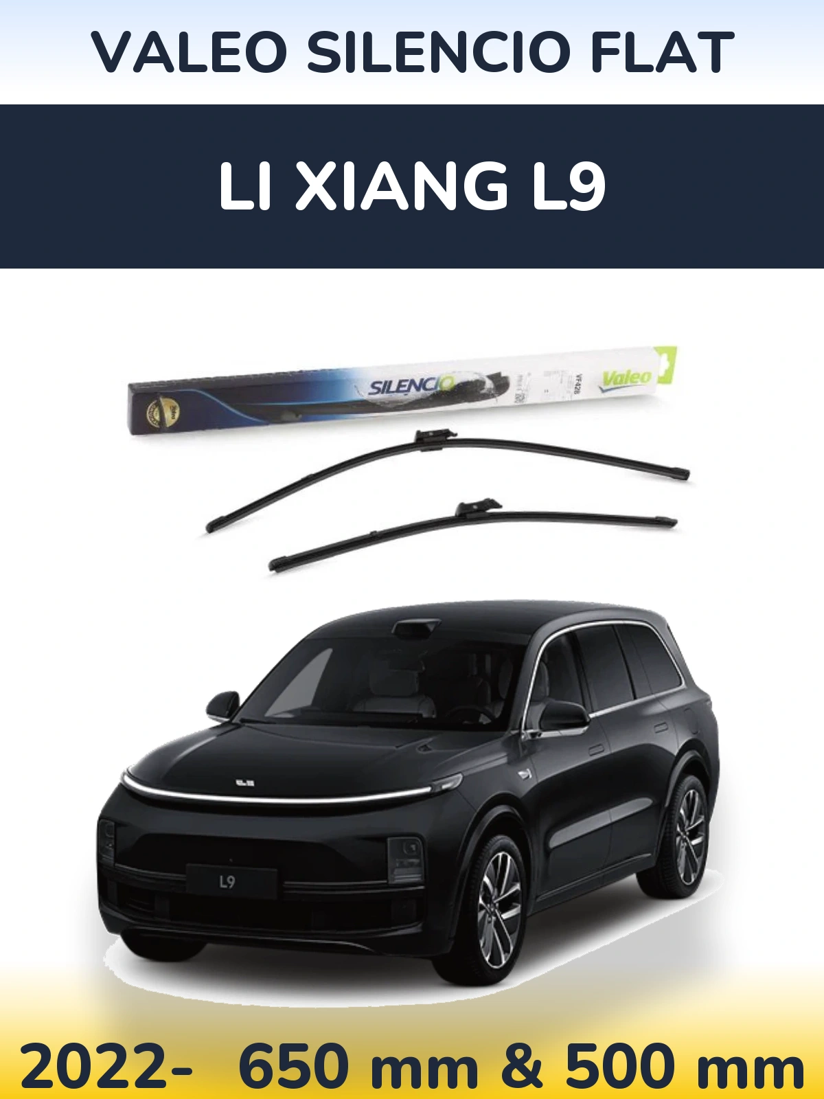Torkarblad Valeo Silencio Flat för Li Xiang L9