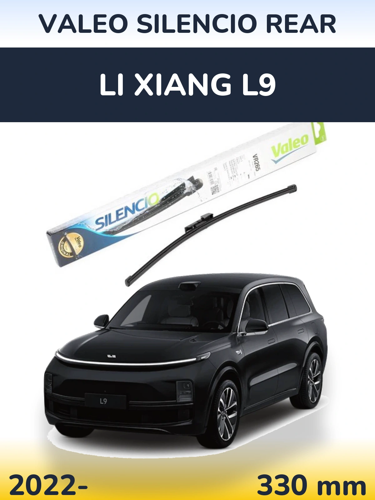 Torkarblad Valeo Silencio Rear för Li Xiang L9