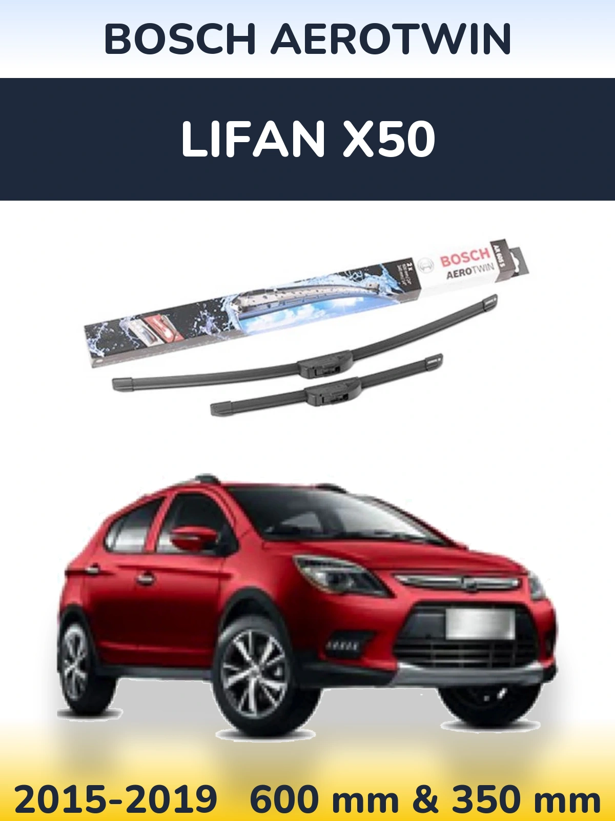 Torkarblad BOSCH AeroTwin för Lifan X50
