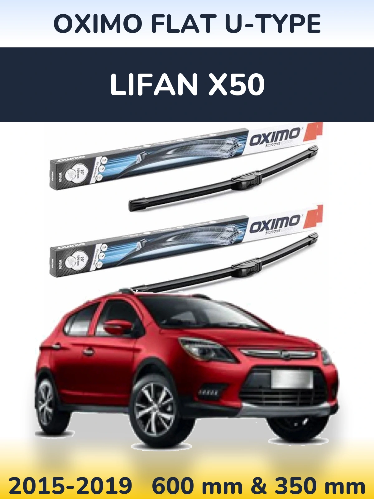 Torkarblad Oximo Flat U-type för Lifan X50