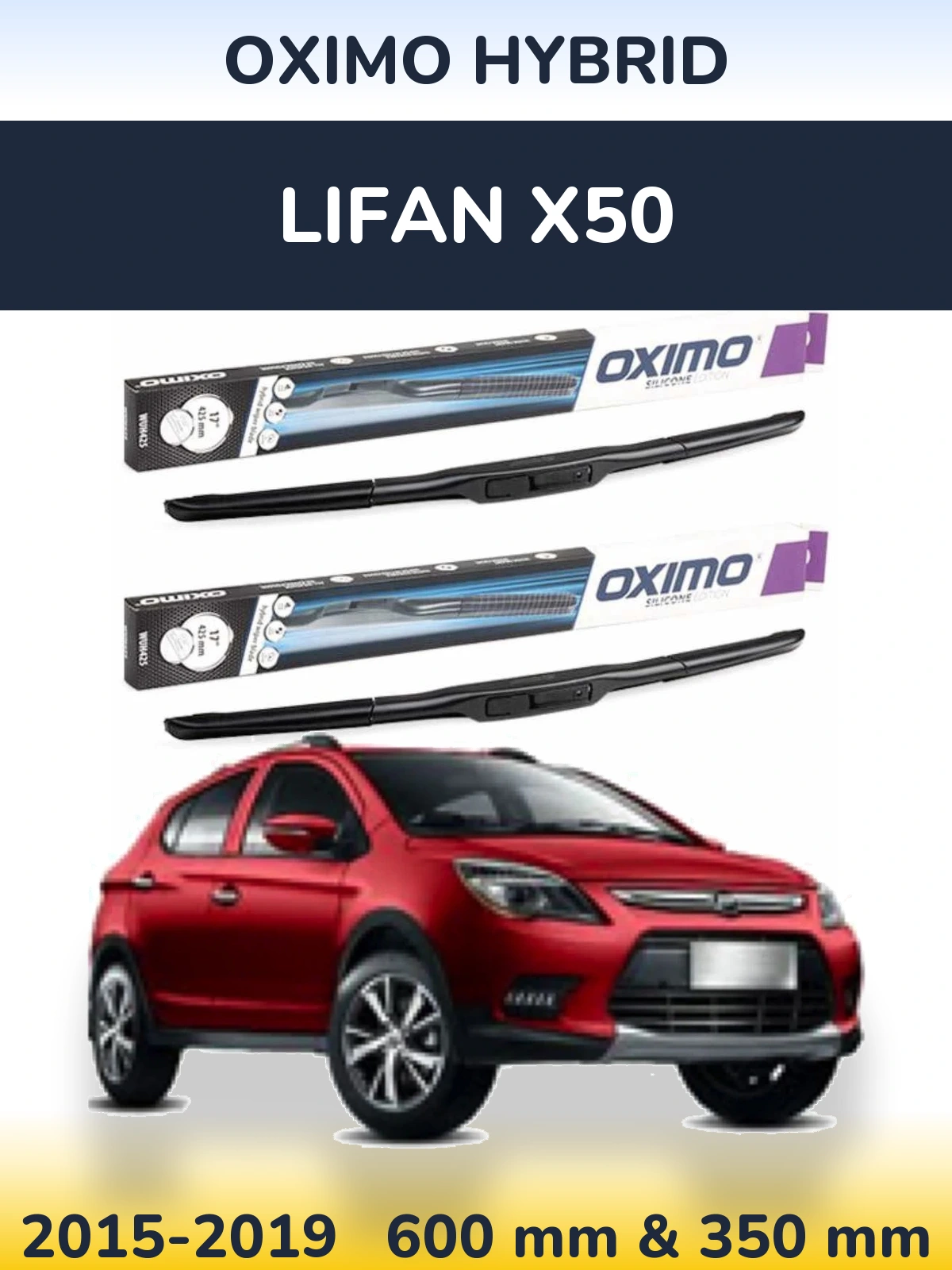 Torkarblad Oximo Hybrid för Lifan X50