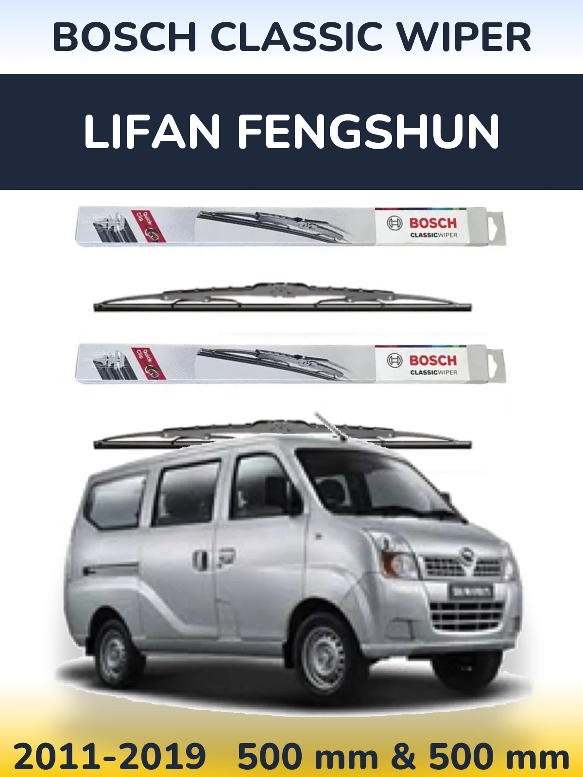 Torkarblad BOSCH Classic Wiper för Lifan Fengshun